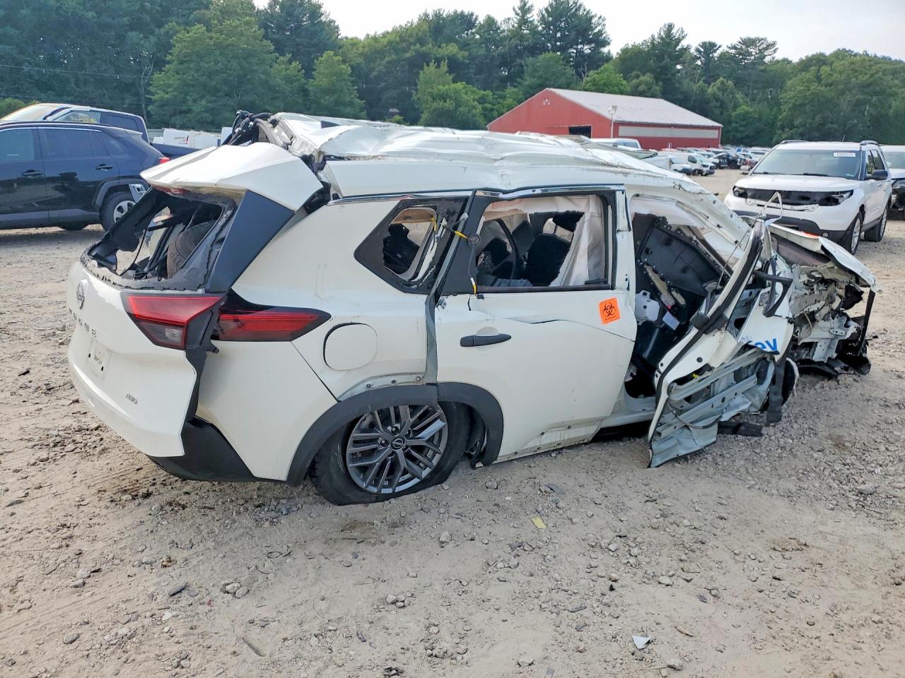 2023 Nissan Rogue S White vin: 5N1BT3AB5PC892056