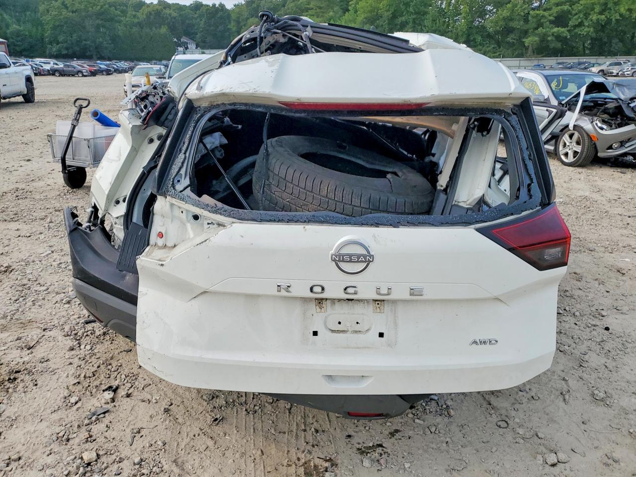 2023 Nissan Rogue S White vin: 5N1BT3AB5PC892056