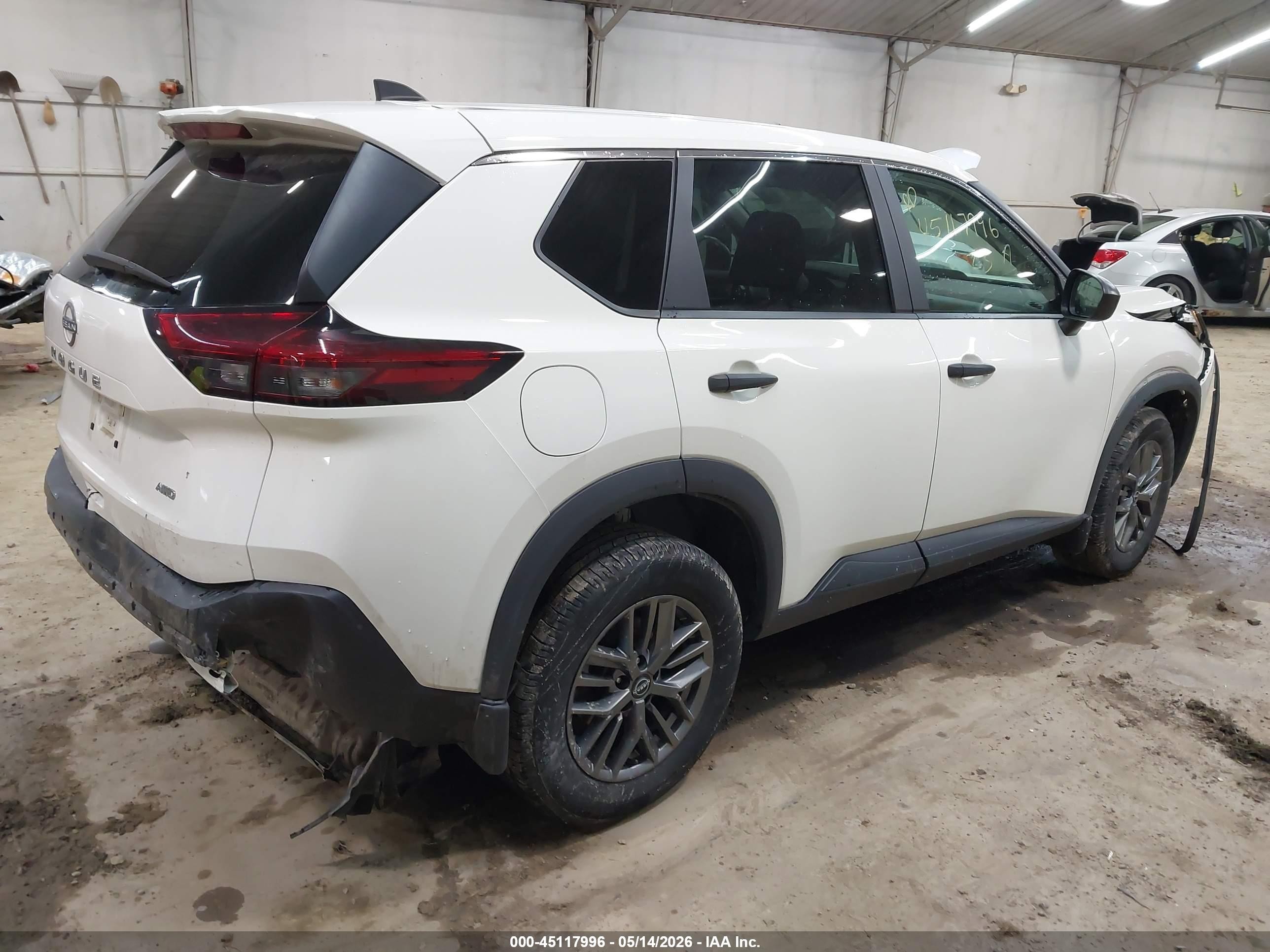 2023 Nissan Rogue S Intelligent Awd Белый vin: 5N1BT3AB6PC808472