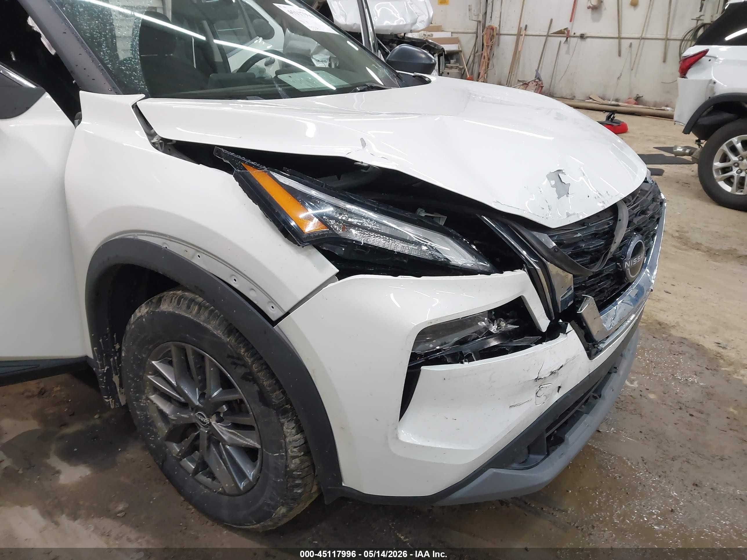2023 Nissan Rogue S Intelligent Awd Белый vin: 5N1BT3AB6PC808472