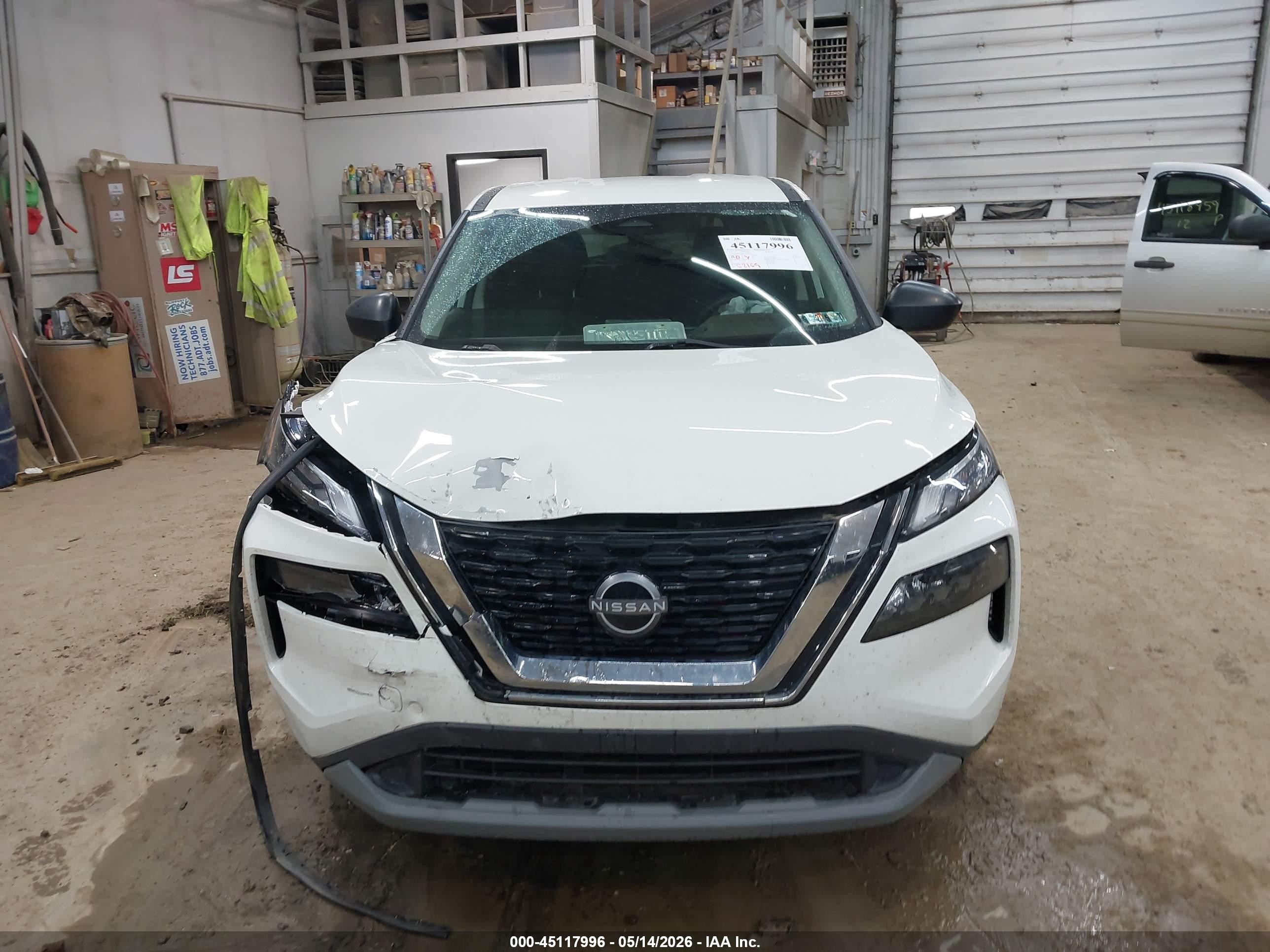 2023 Nissan Rogue S Intelligent Awd Белый vin: 5N1BT3AB6PC808472