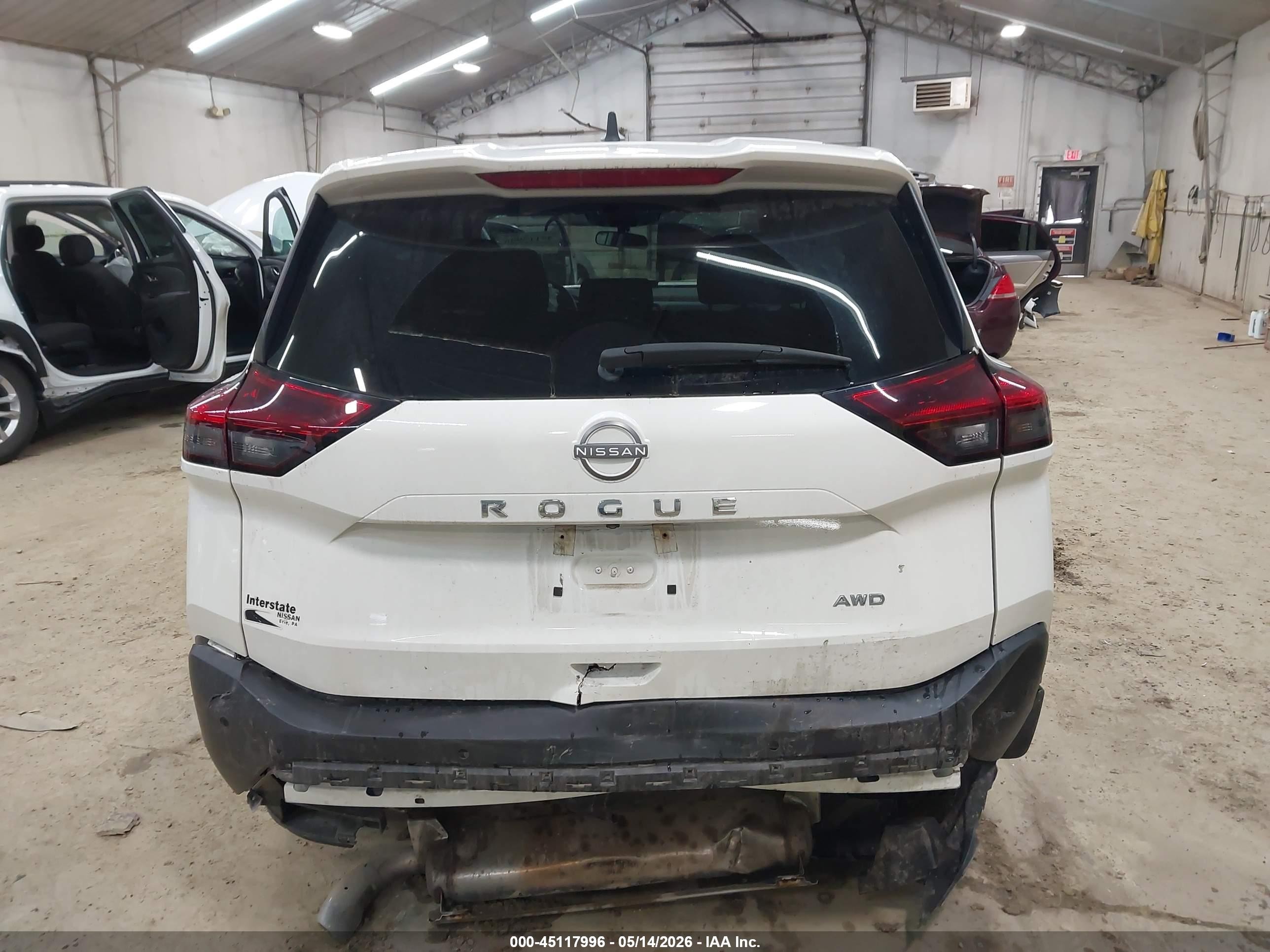 2023 Nissan Rogue S Intelligent Awd Белый vin: 5N1BT3AB6PC808472