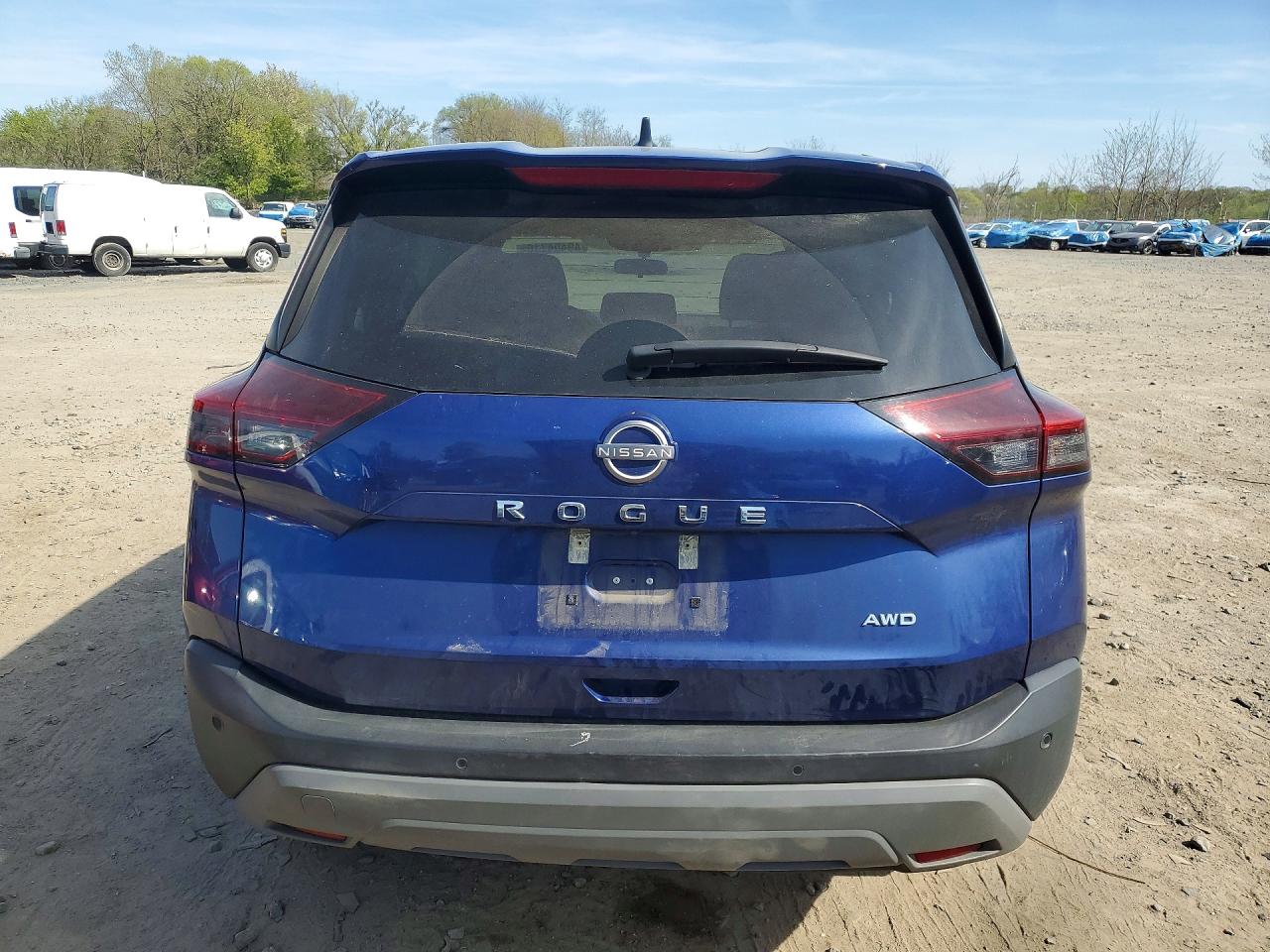 2023 Nissan Rogue S Синий vin: 5N1BT3AB6PC943273