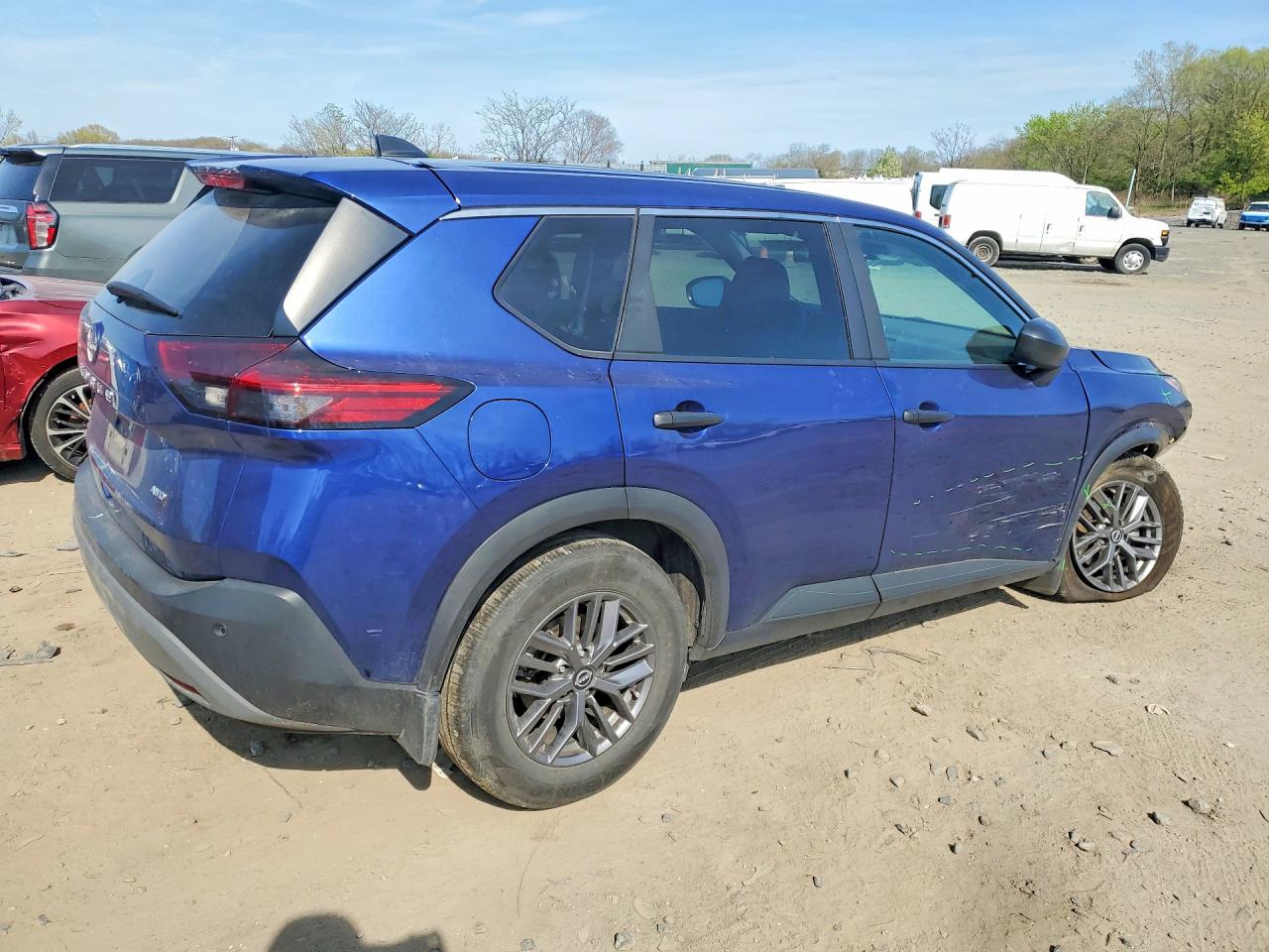2023 Nissan Rogue S Синий vin: 5N1BT3AB6PC943273