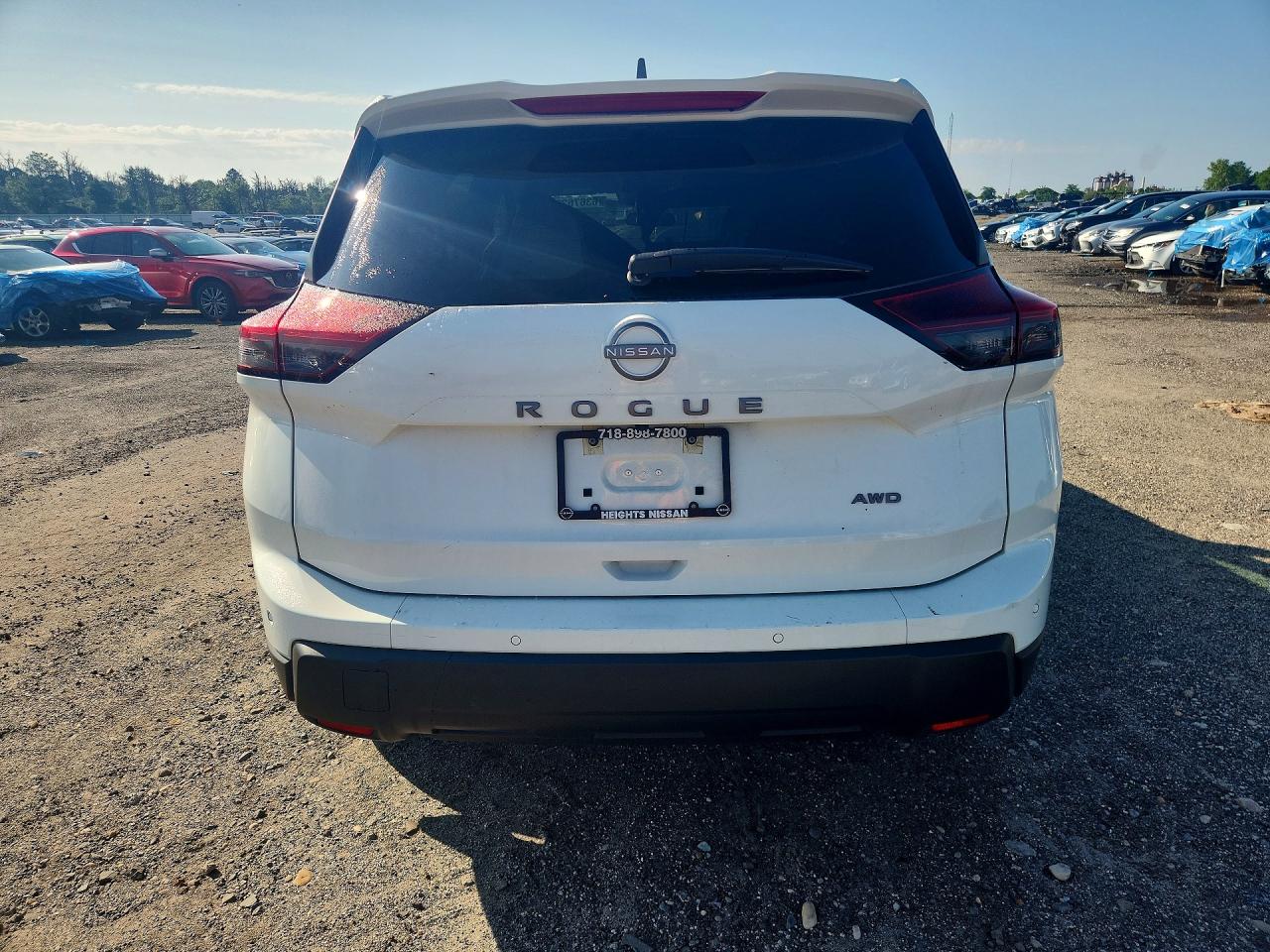 2025 Nissan Rogue S White vin: 5N1BT3AB6SC873136