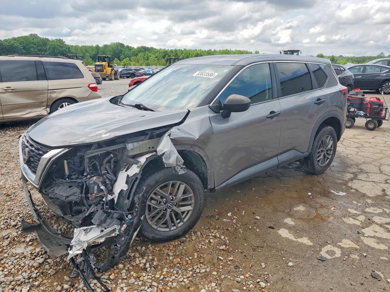 2023 Nissan Rogue S Gray vin: 5N1BT3AB7PC781766