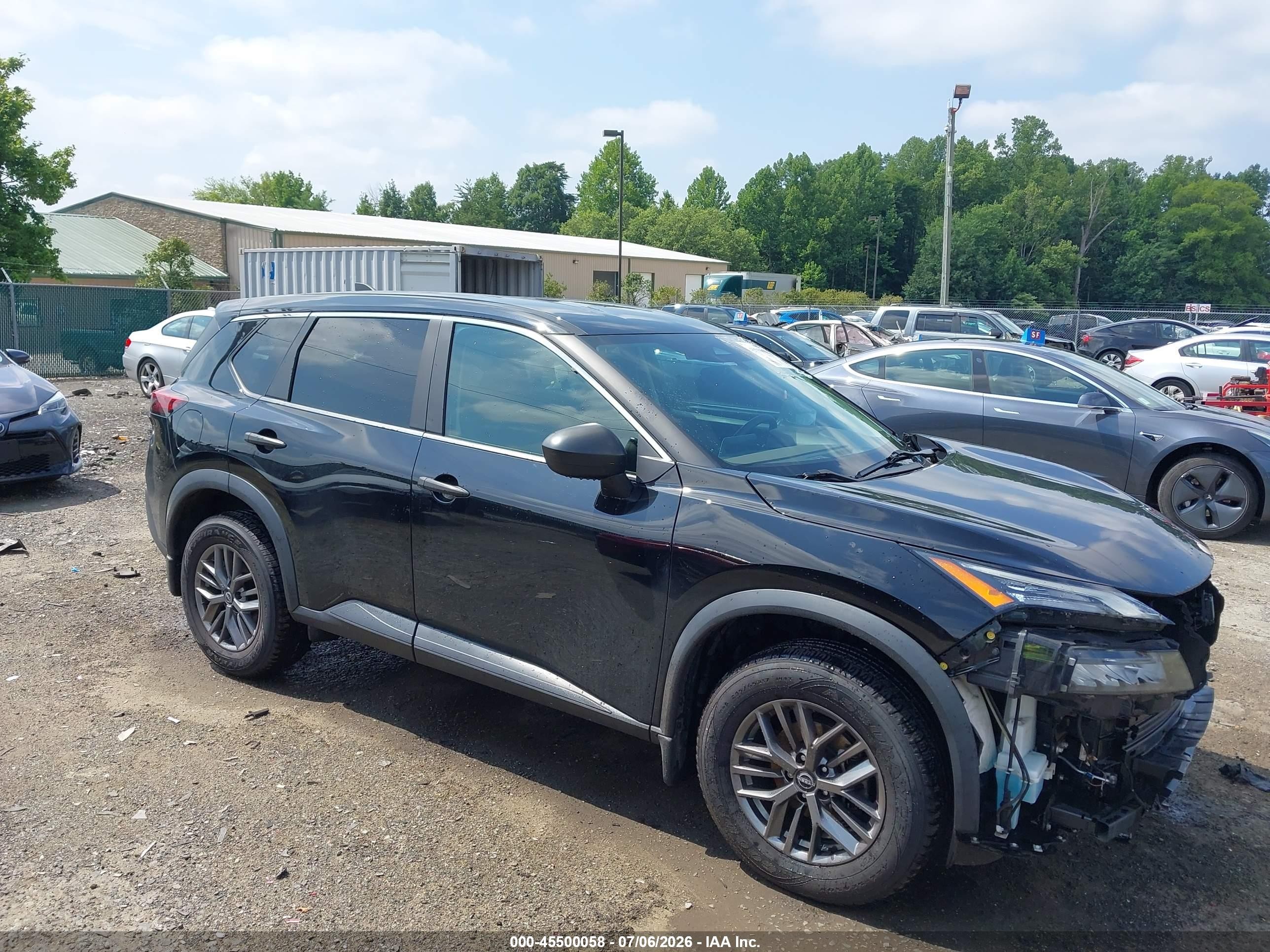2023 Nissan Rogue S Intelligent Awd Black vin: 5N1BT3AB8PC823233