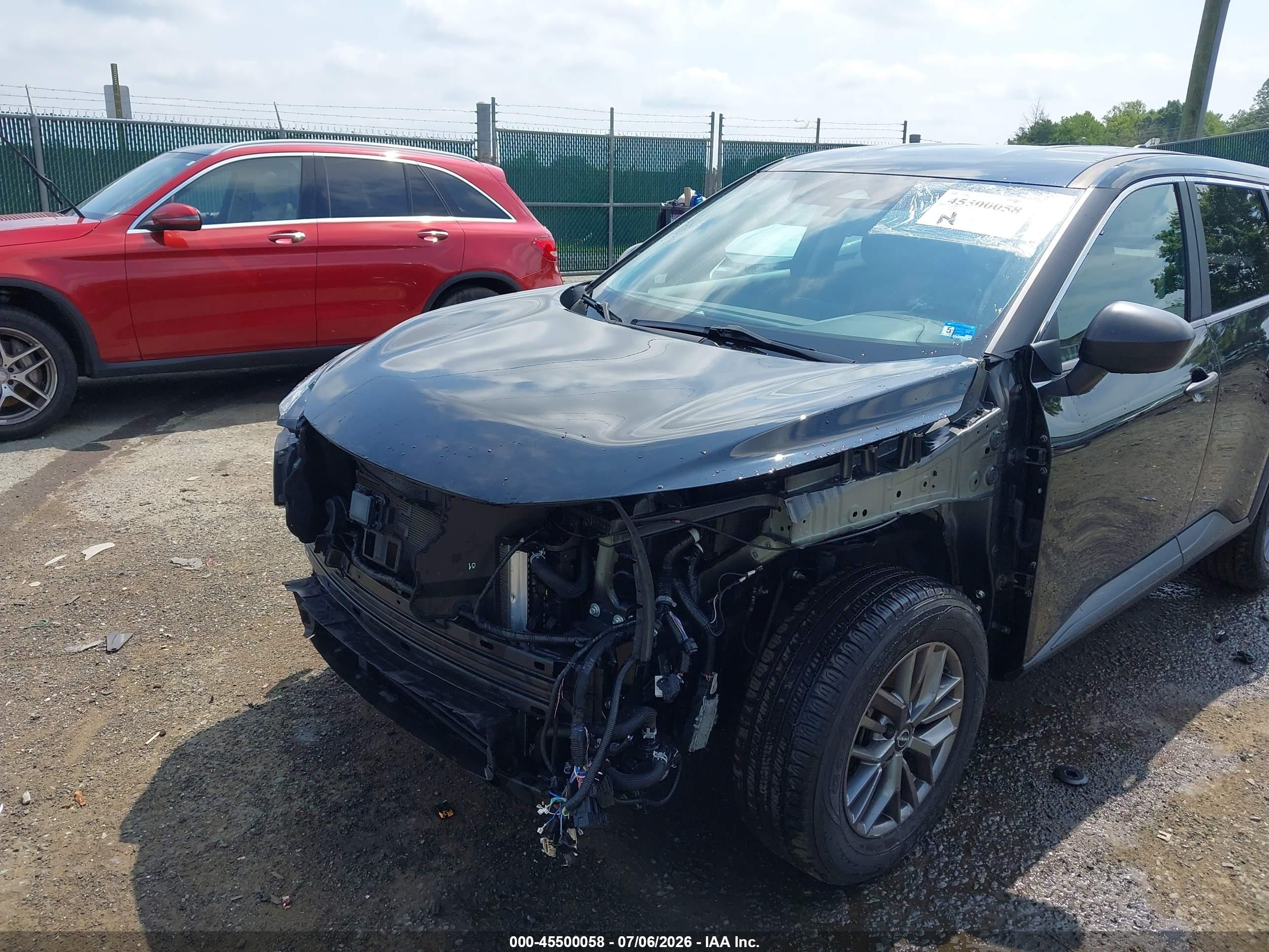 2023 Nissan Rogue S Intelligent Awd Черный vin: 5N1BT3AB8PC823233