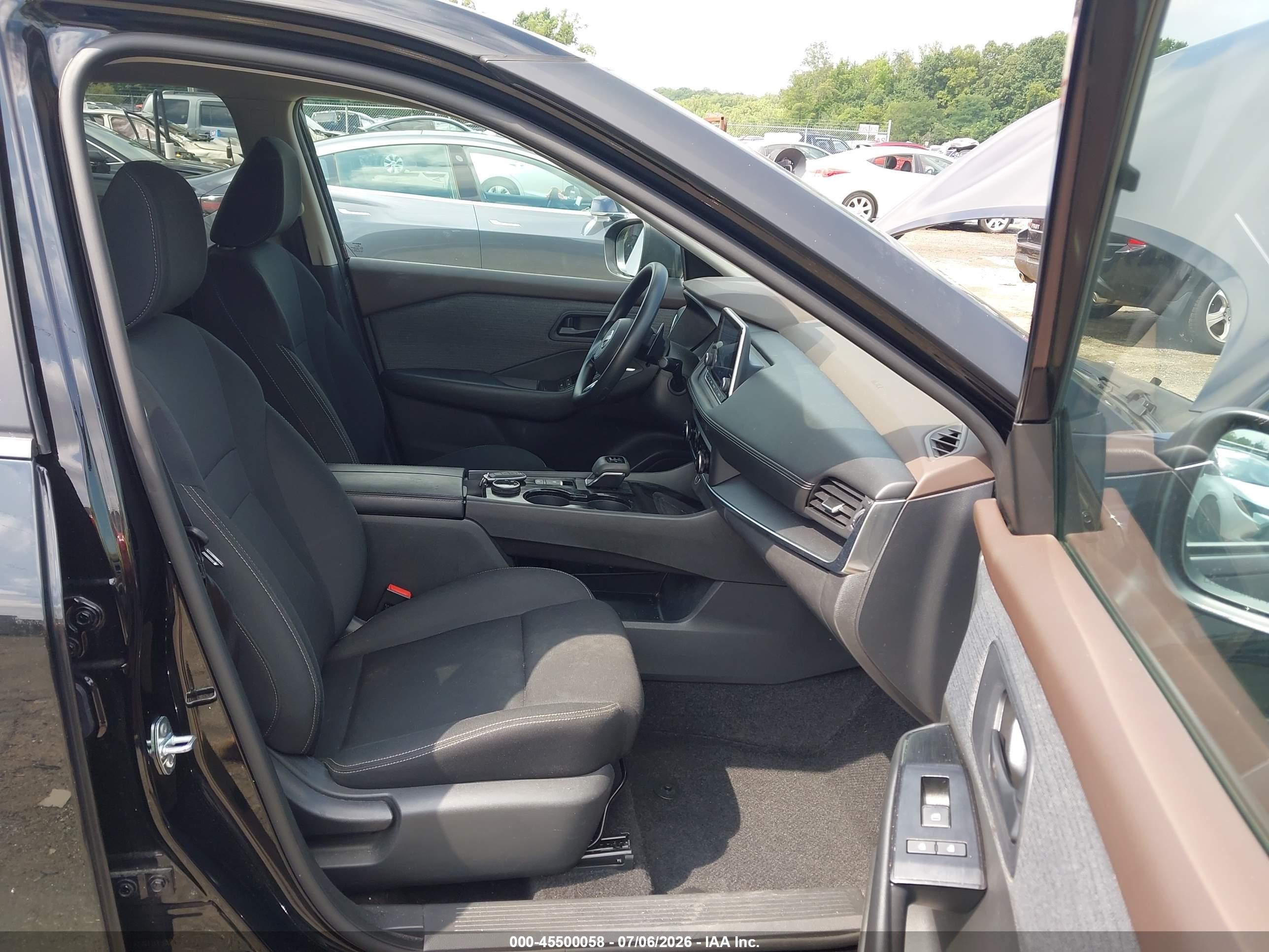 2023 Nissan Rogue S Intelligent Awd Черный vin: 5N1BT3AB8PC823233