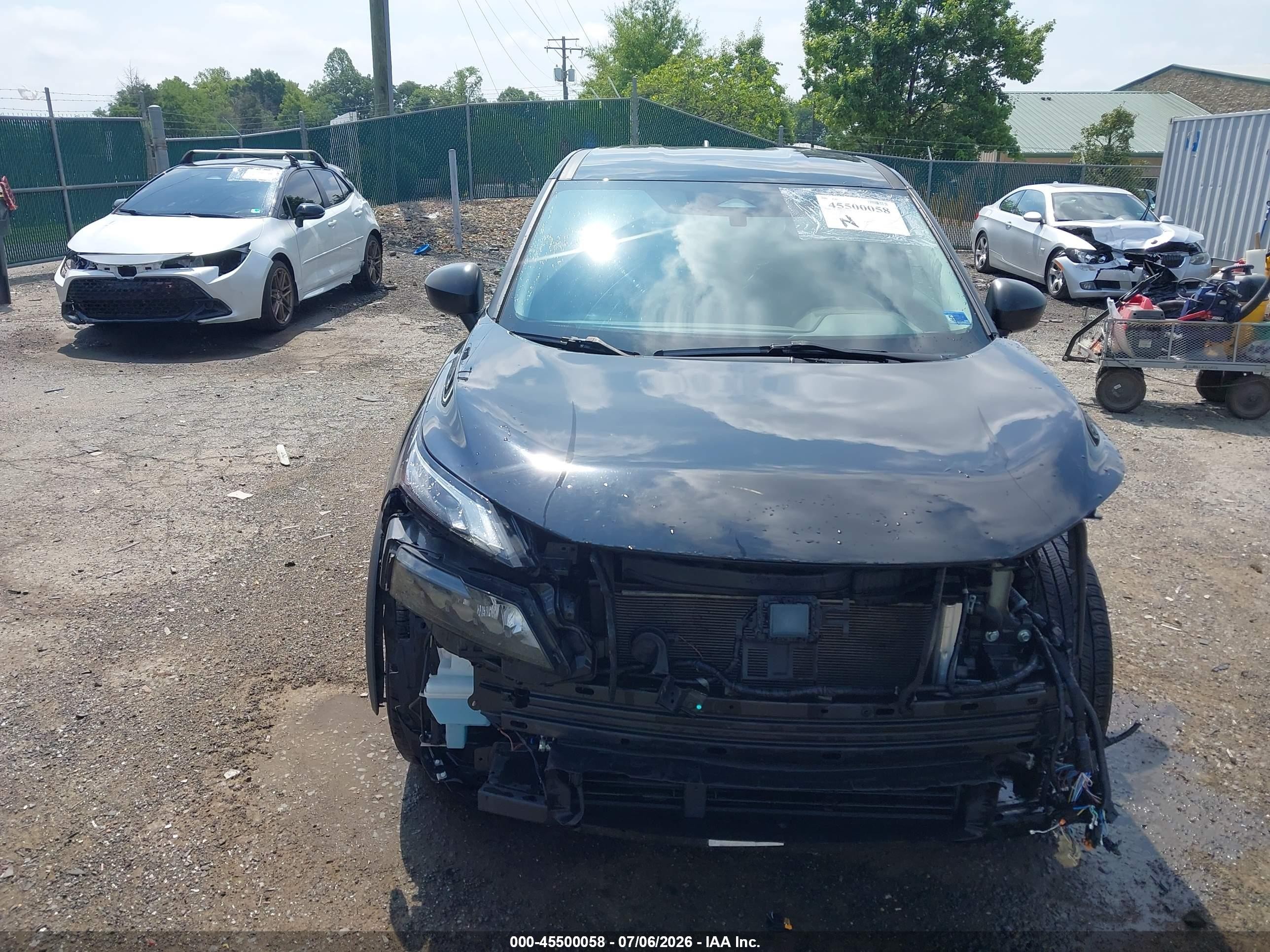 2023 Nissan Rogue S Intelligent Awd Черный vin: 5N1BT3AB8PC823233