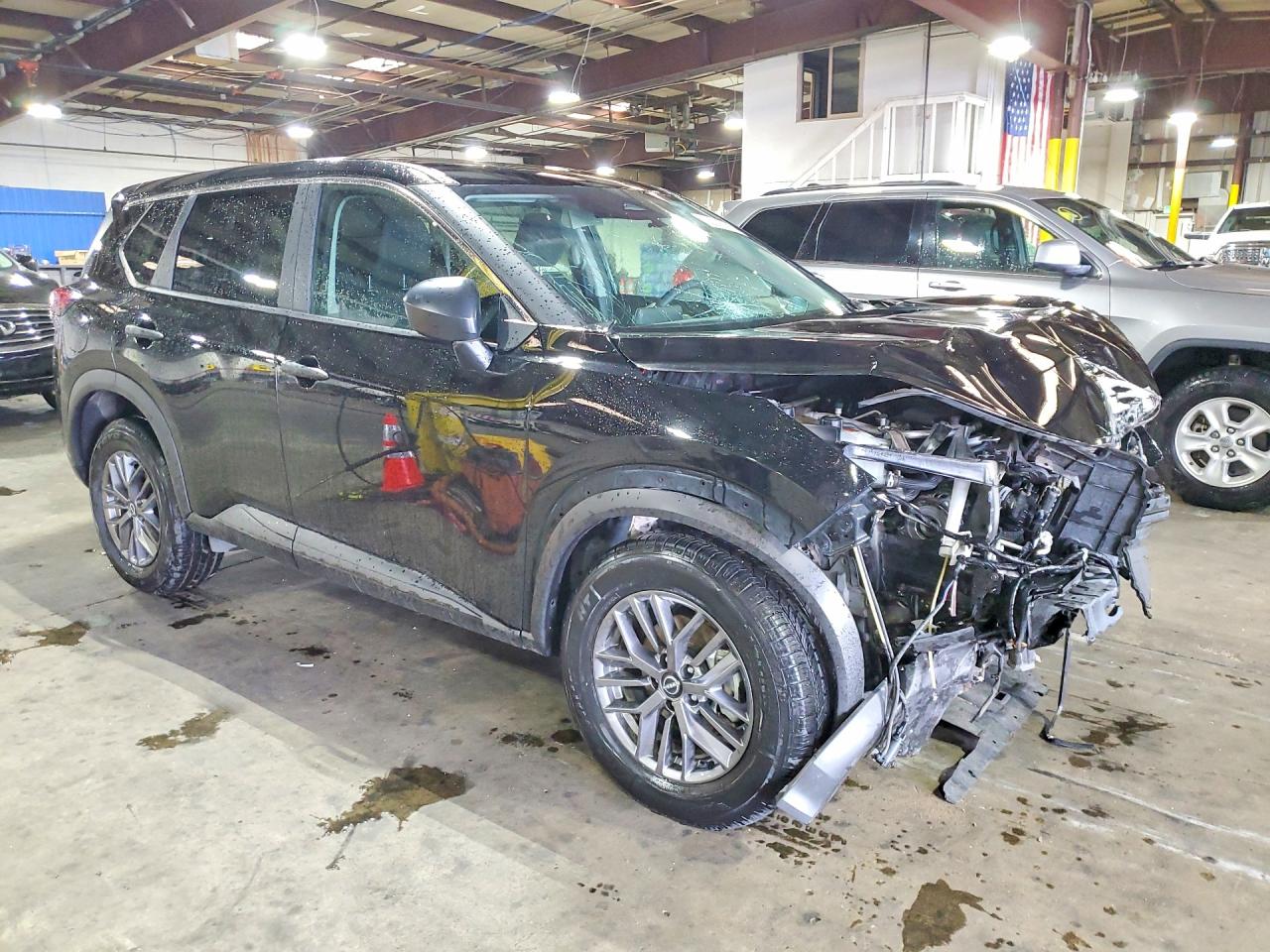 2024 Nissan Rogue S Black vin: 5N1BT3AB8RC757835