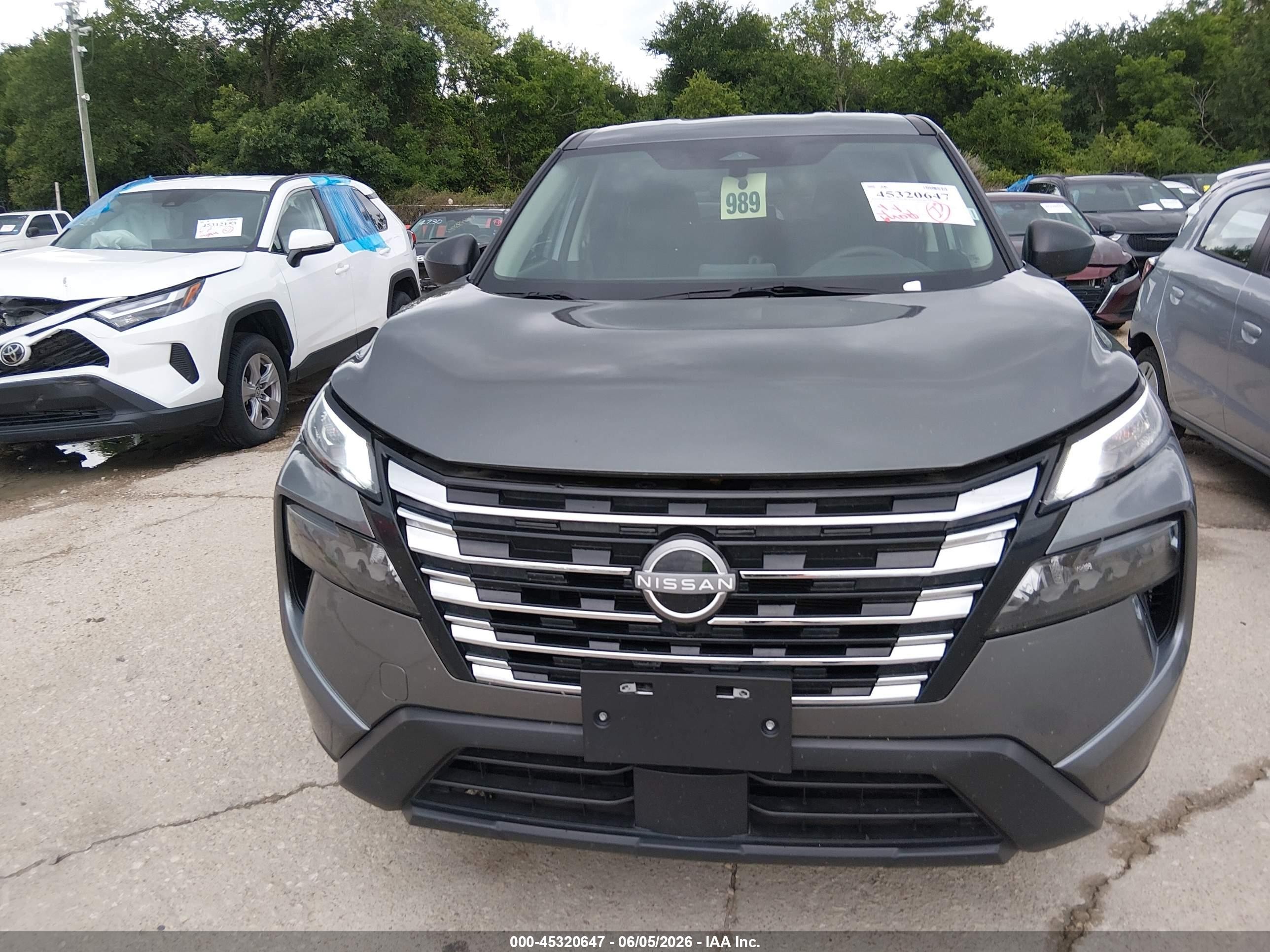 2024 Nissan Rogue S Intelligent Awd Серый vin: 5N1BT3AB9RC676813