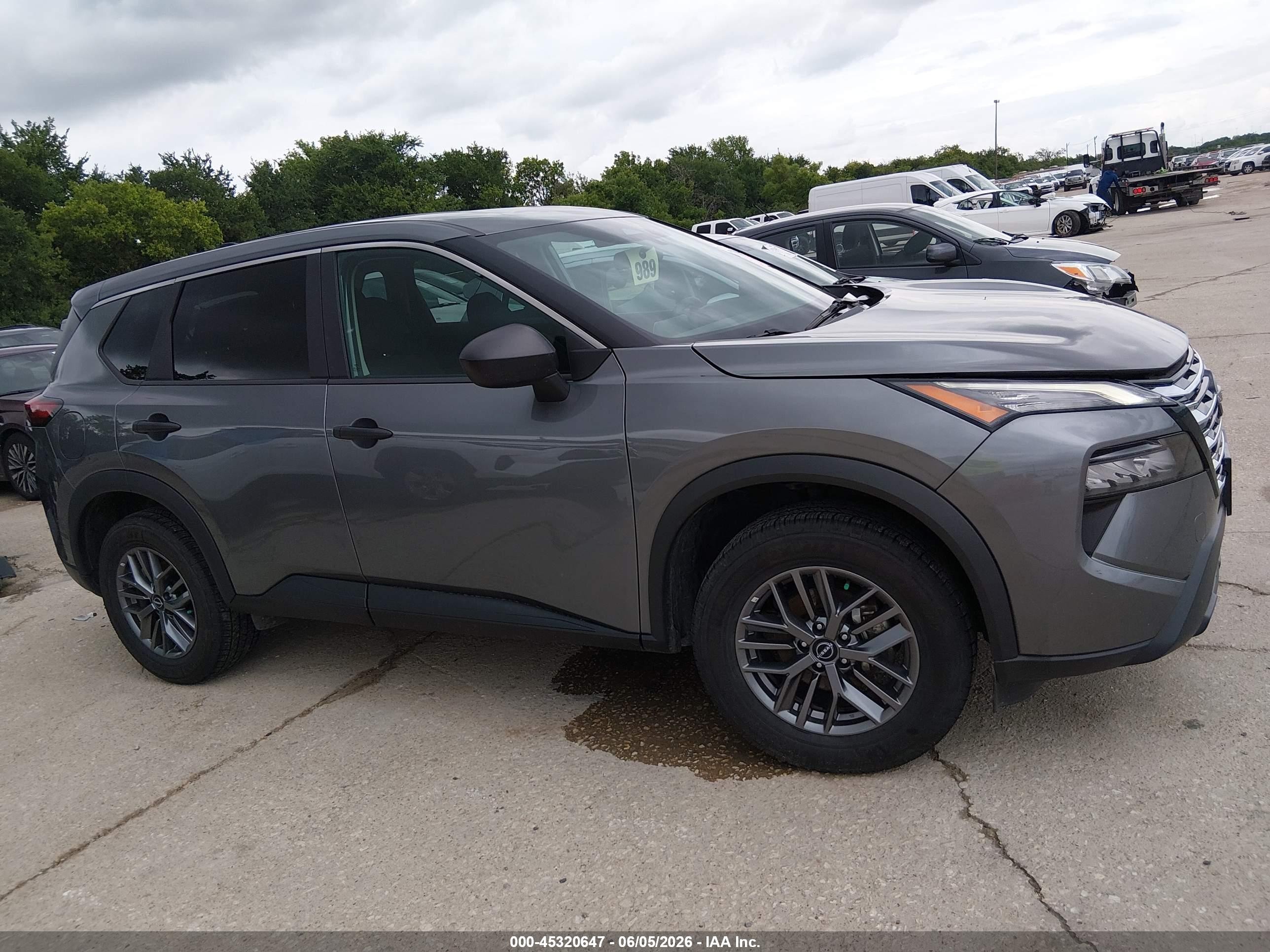 2024 Nissan Rogue S Intelligent Awd Серый vin: 5N1BT3AB9RC676813