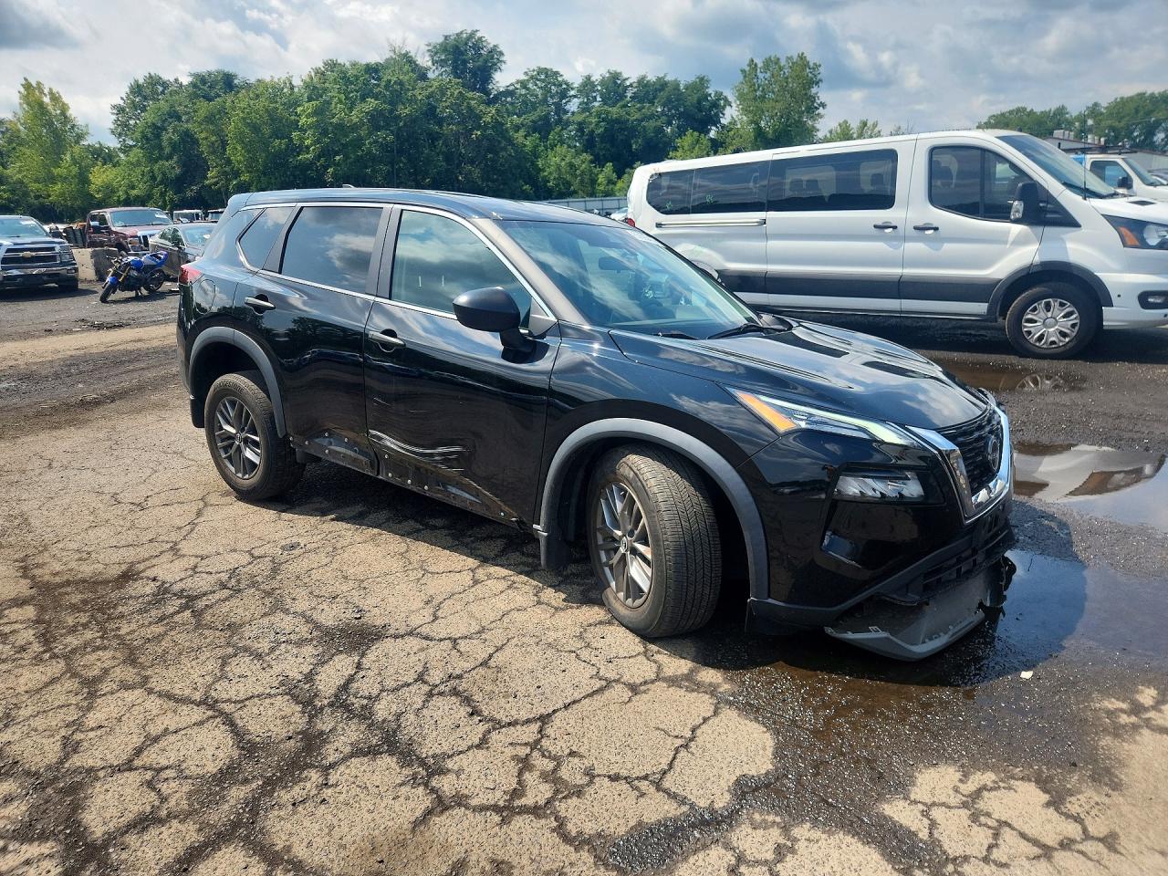 2023 Nissan Rogue S Черный vin: 5N1BT3ABXPC684710