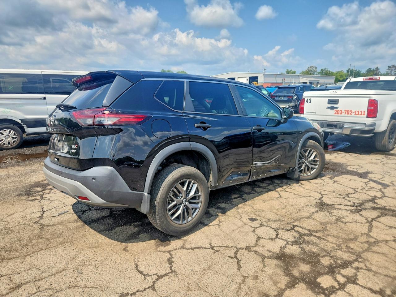 2023 Nissan Rogue S Черный vin: 5N1BT3ABXPC684710
