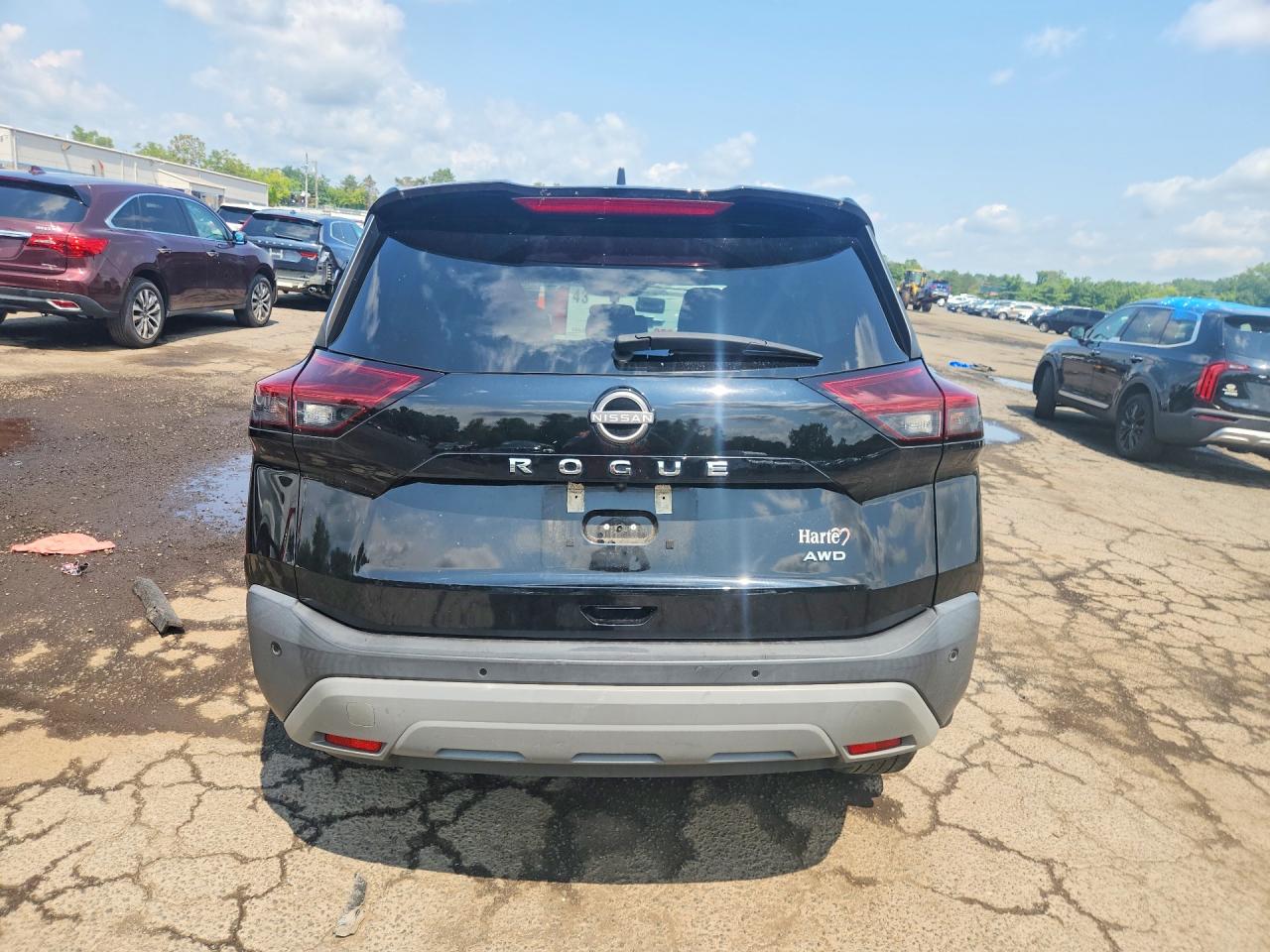 2023 Nissan Rogue S Черный vin: 5N1BT3ABXPC684710