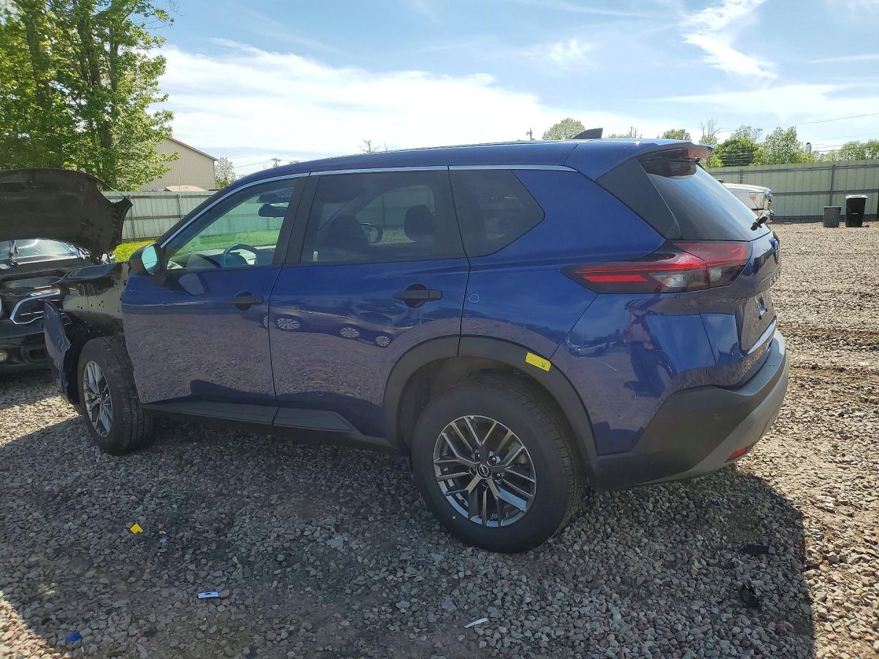 2023 Nissan Rogue S Синий vin: 5N1BT3ABXPC870313