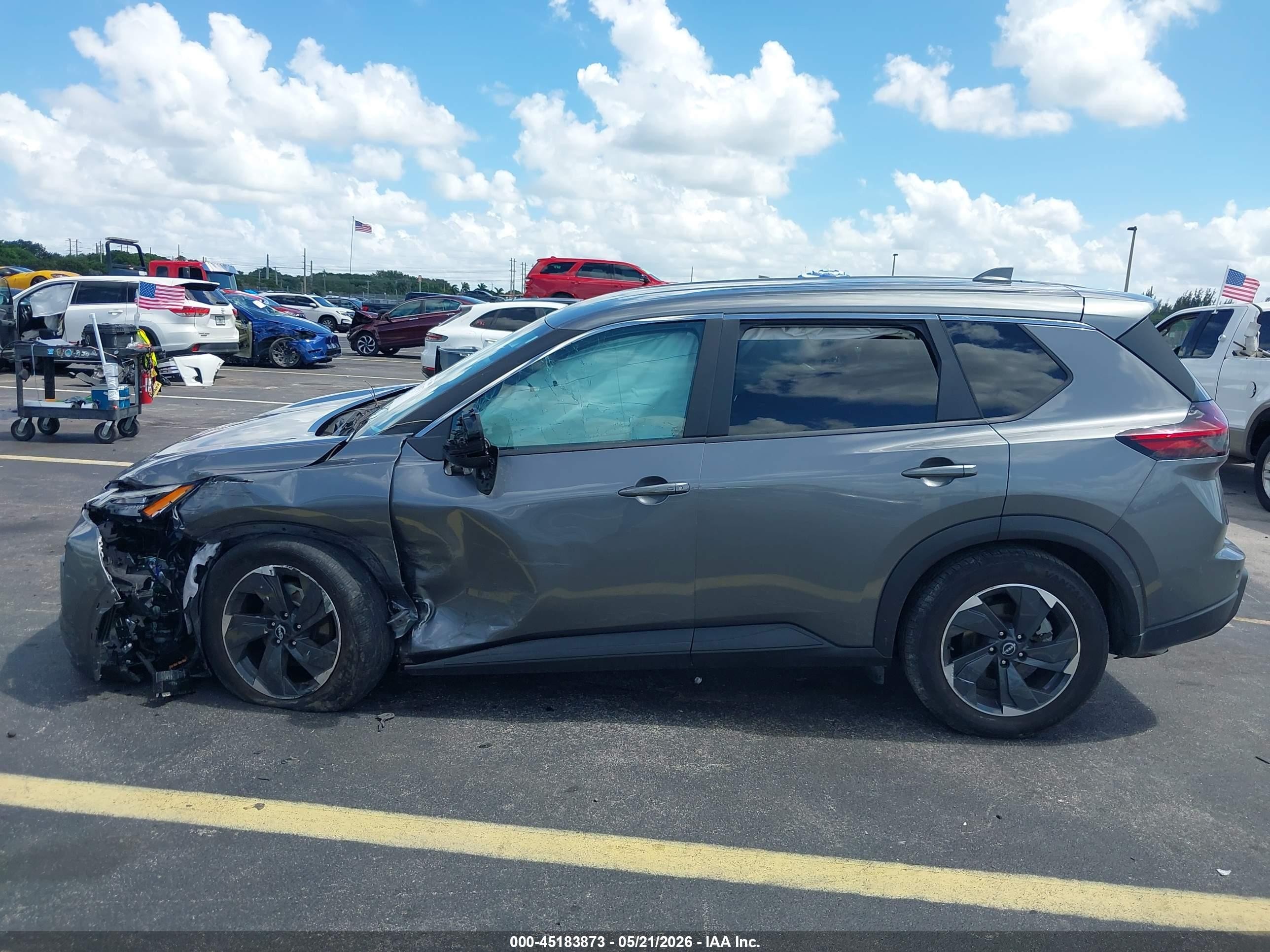 2024 Nissan Rogue Sv Fwd Gray vin: 5N1BT3BA0RC675345