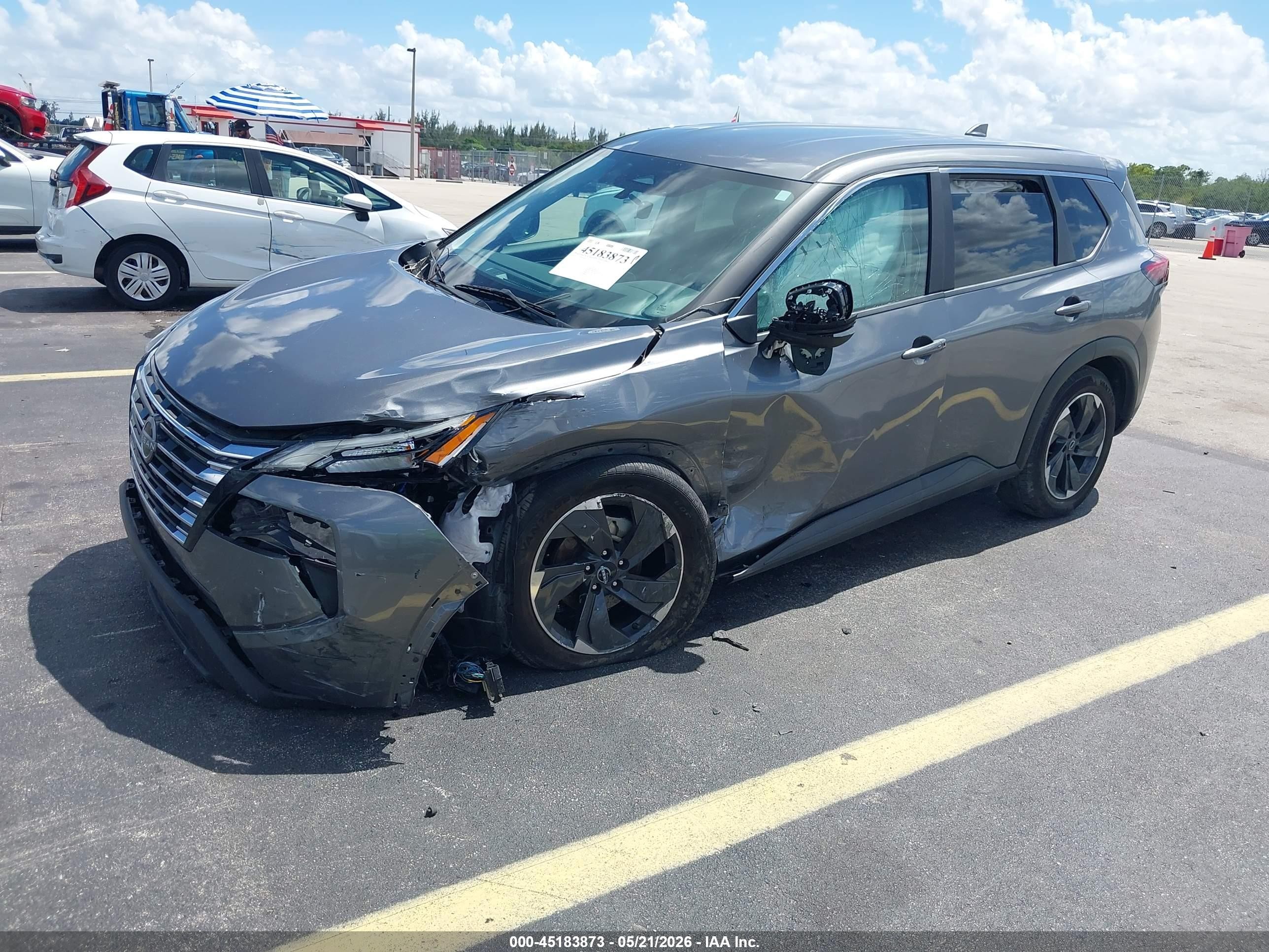 2024 Nissan Rogue Sv Fwd Gray vin: 5N1BT3BA0RC675345