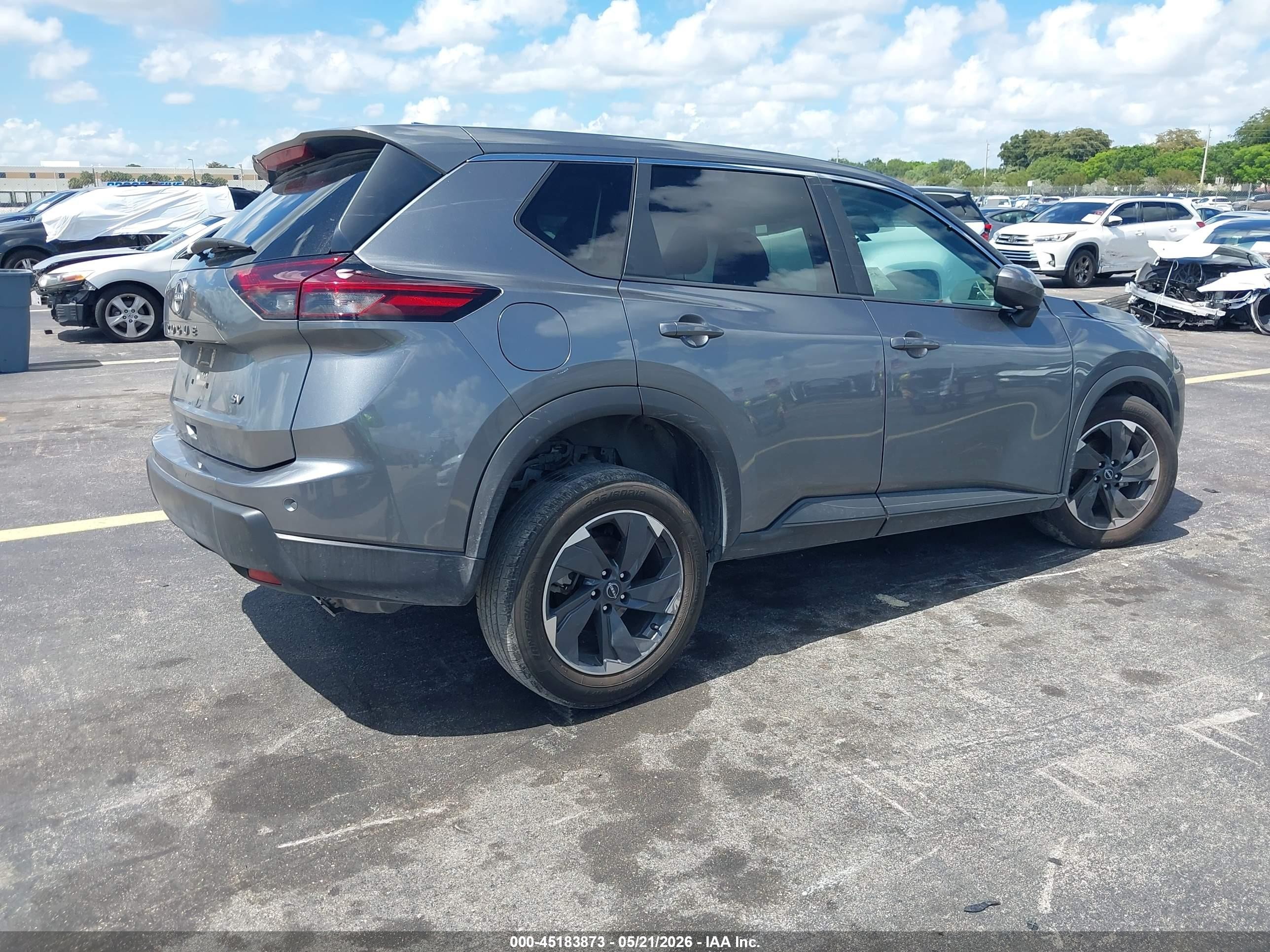 2024 Nissan Rogue Sv Fwd Gray vin: 5N1BT3BA0RC675345