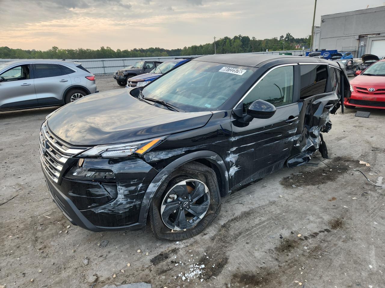 2025 Nissan Rogue Sv Black vin: 5N1BT3BA1SC795581 Damage: Front Bumper Reinforcement, Broken, Replacement Required