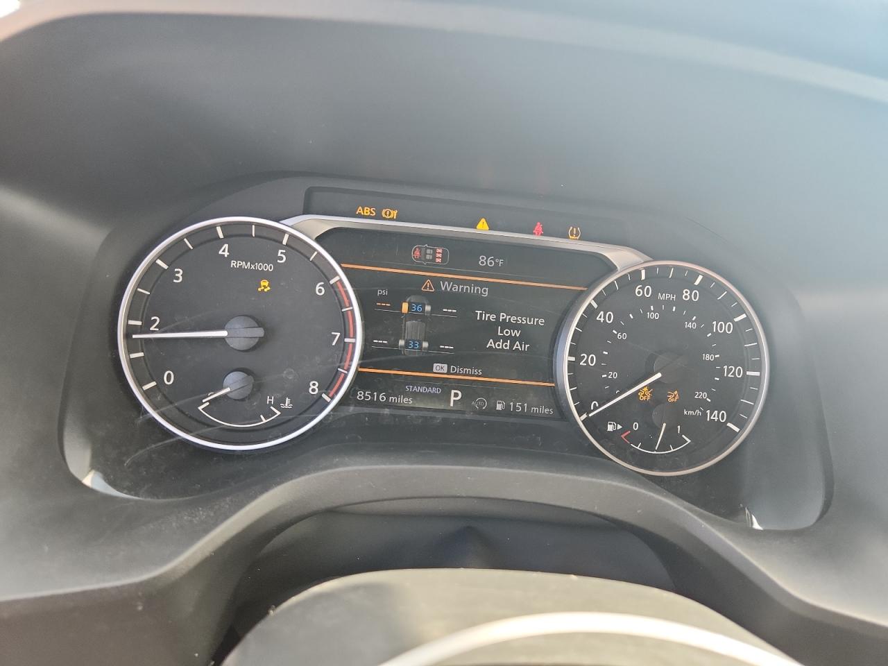 2026 Nissan Rogue Sv Белый vin: 5N1BT3BA2TC735505 Damage: Warning Light - Abs, On, Unacceptable