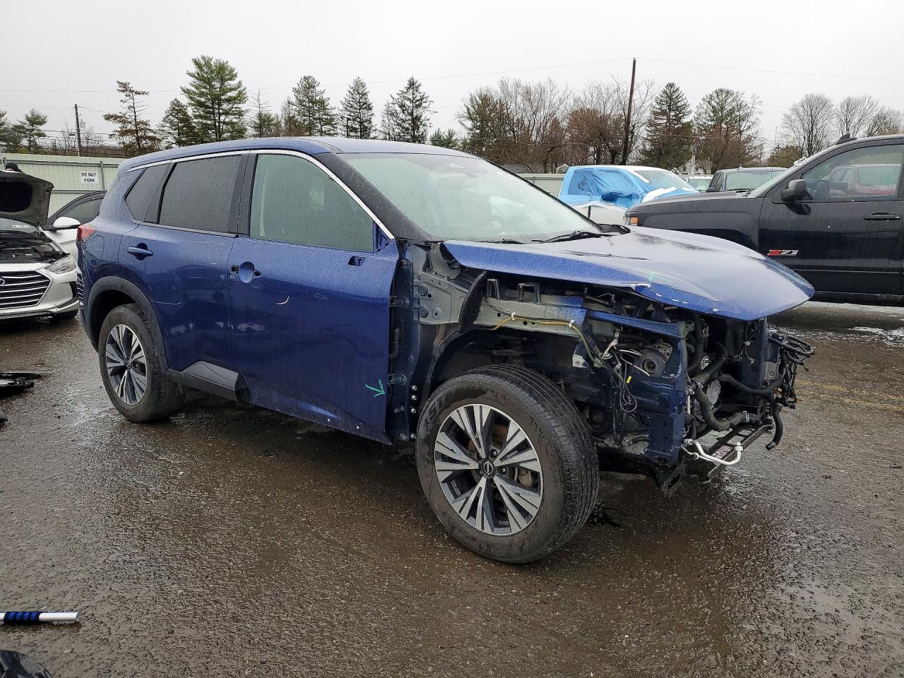 2023 Nissan Rogue Sv Blue vin: 5N1BT3BA3PC793113