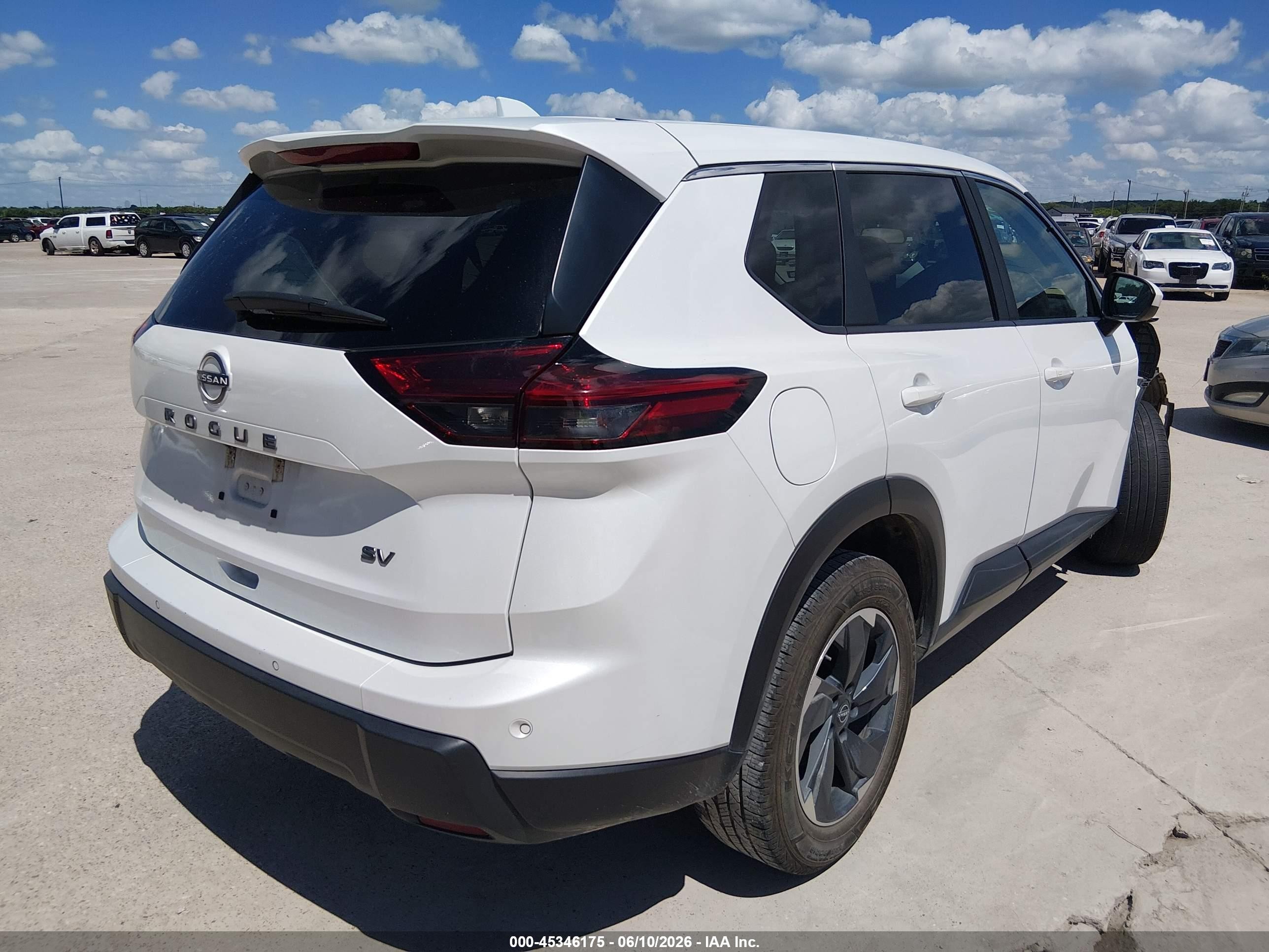 2024 Nissan Rogue Sv Fwd Белый vin: 5N1BT3BA3RC682130