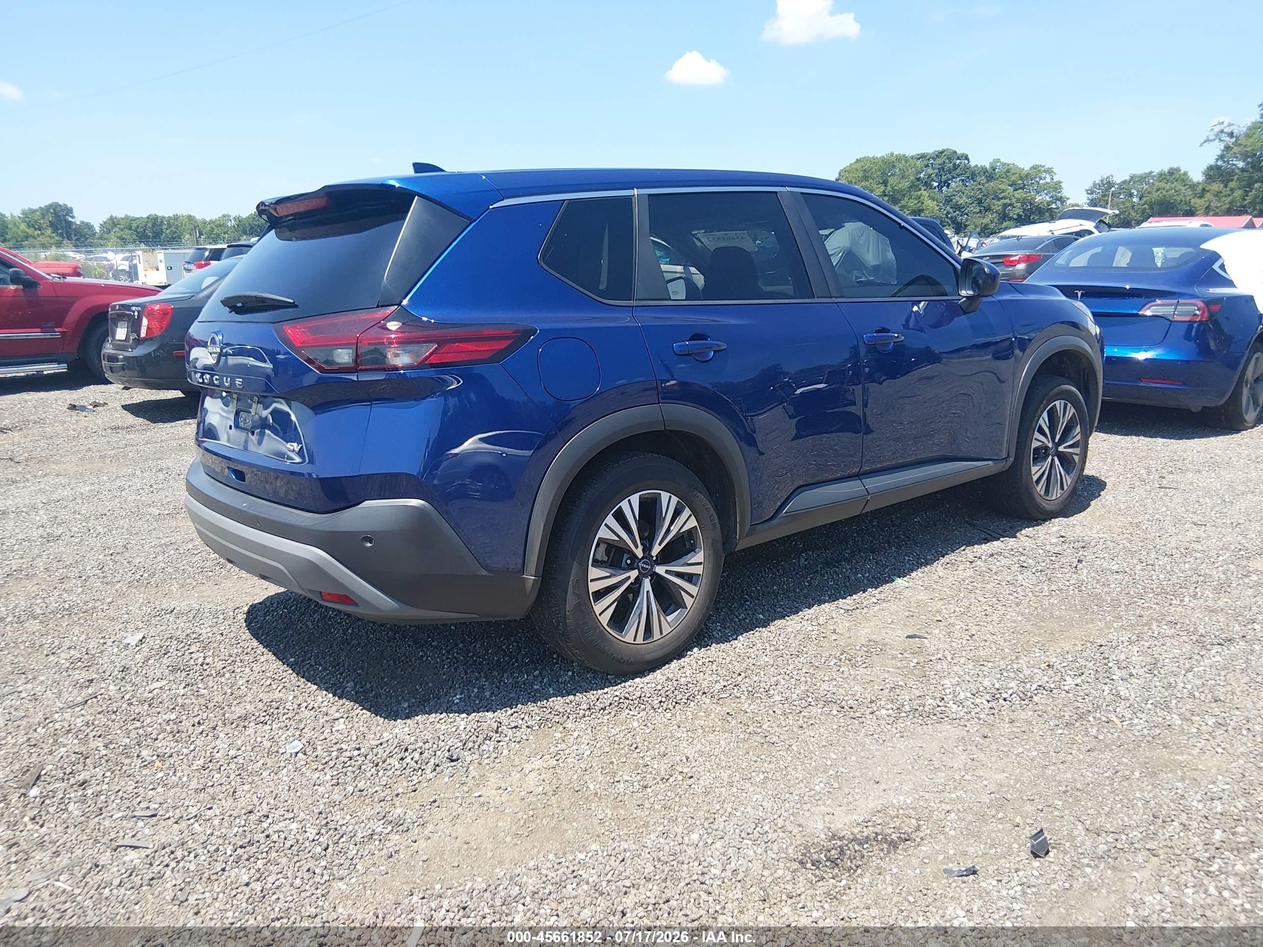 2023 Nissan Rogue Sv Fwd Blue vin: 5N1BT3BA5PC897232