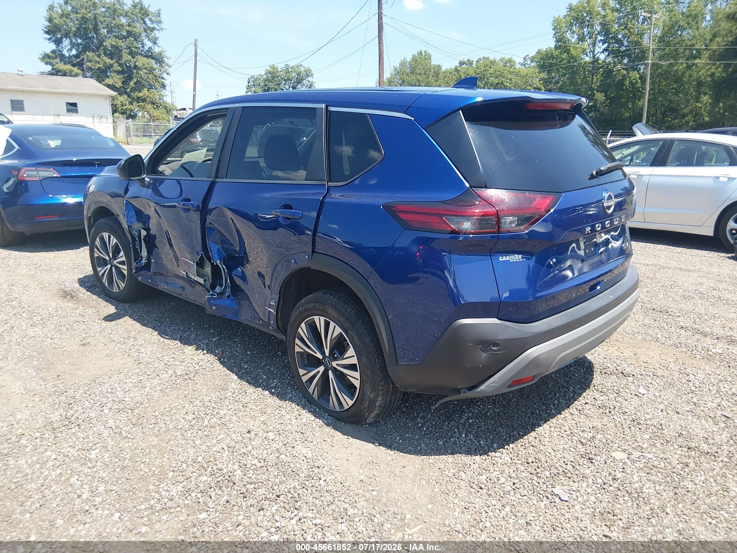 2023 Nissan Rogue Sv Fwd Blue vin: 5N1BT3BA5PC897232