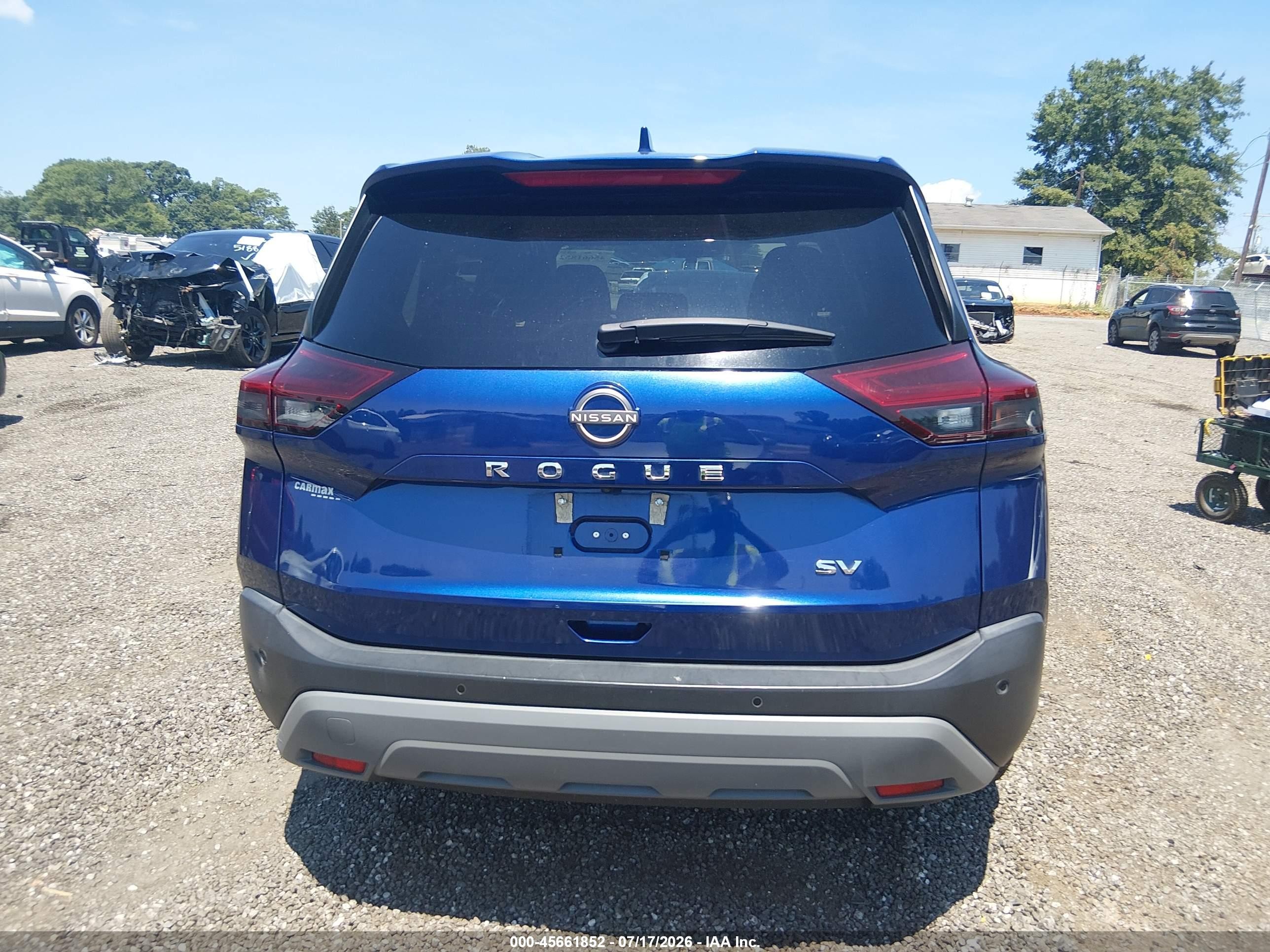 2023 Nissan Rogue Sv Fwd Blue vin: 5N1BT3BA5PC897232