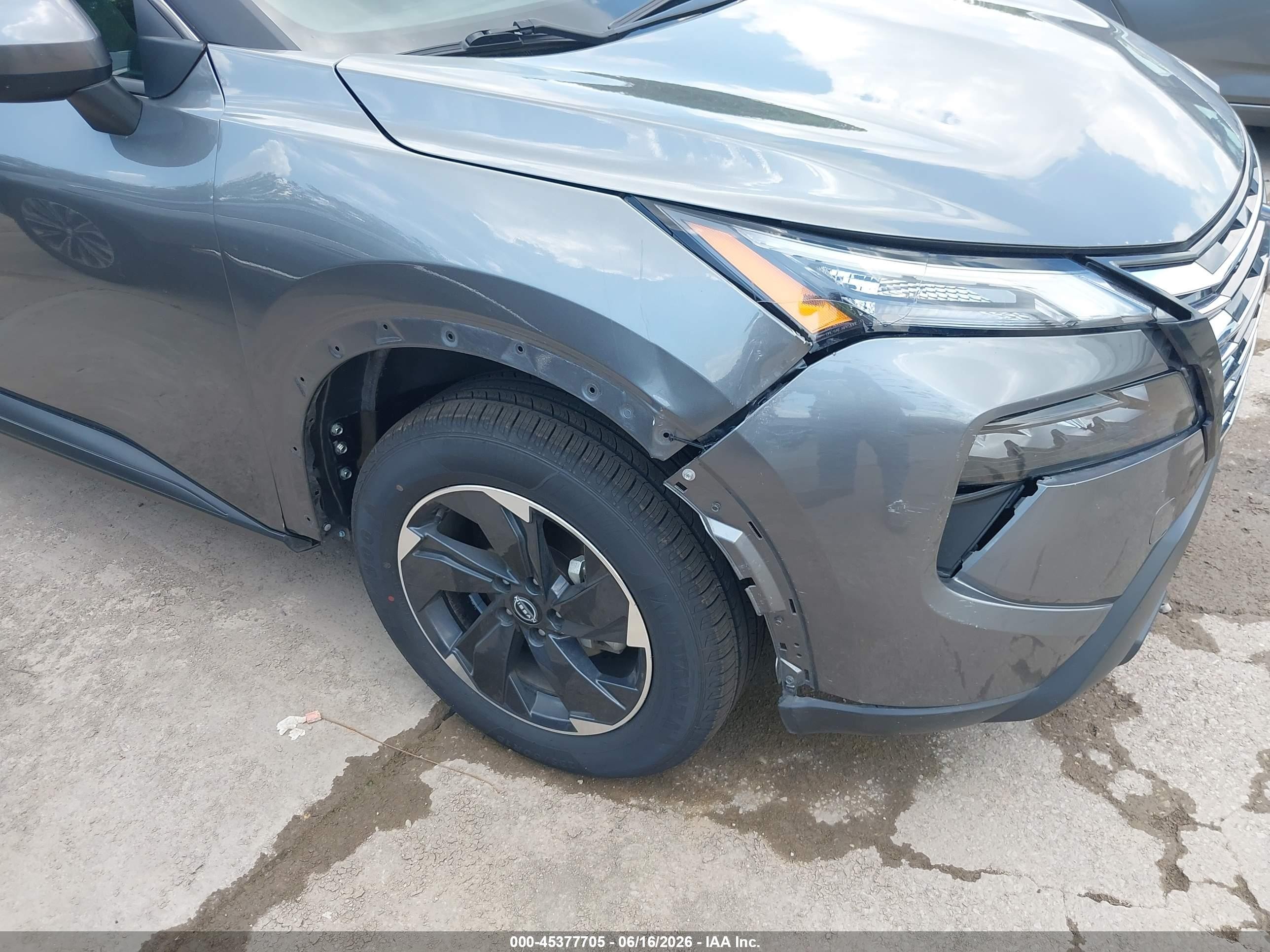2024 Nissan Rogue Sv Fwd Серый vin: 5N1BT3BA5RC716083