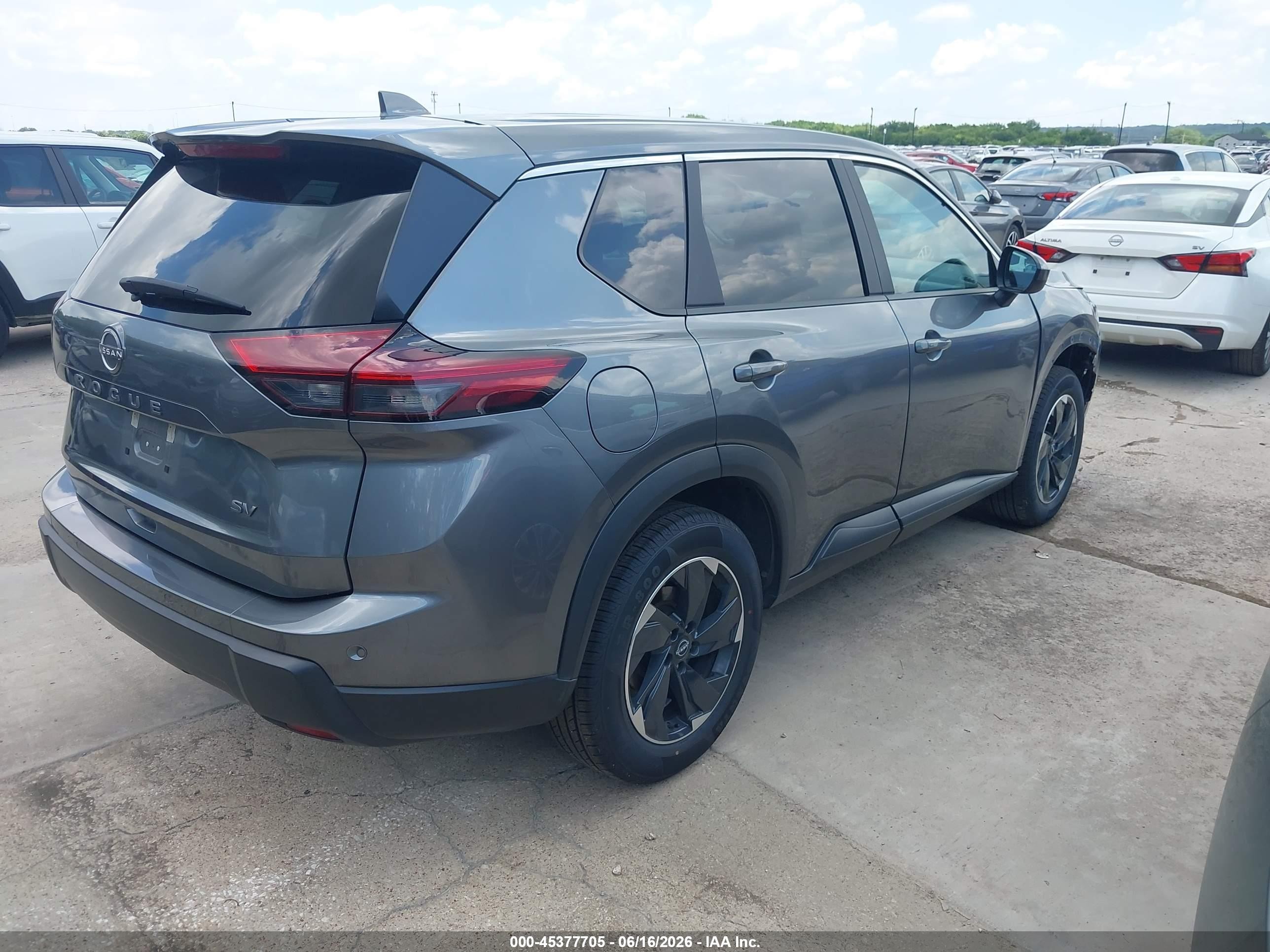 2024 Nissan Rogue Sv Fwd Серый vin: 5N1BT3BA5RC716083