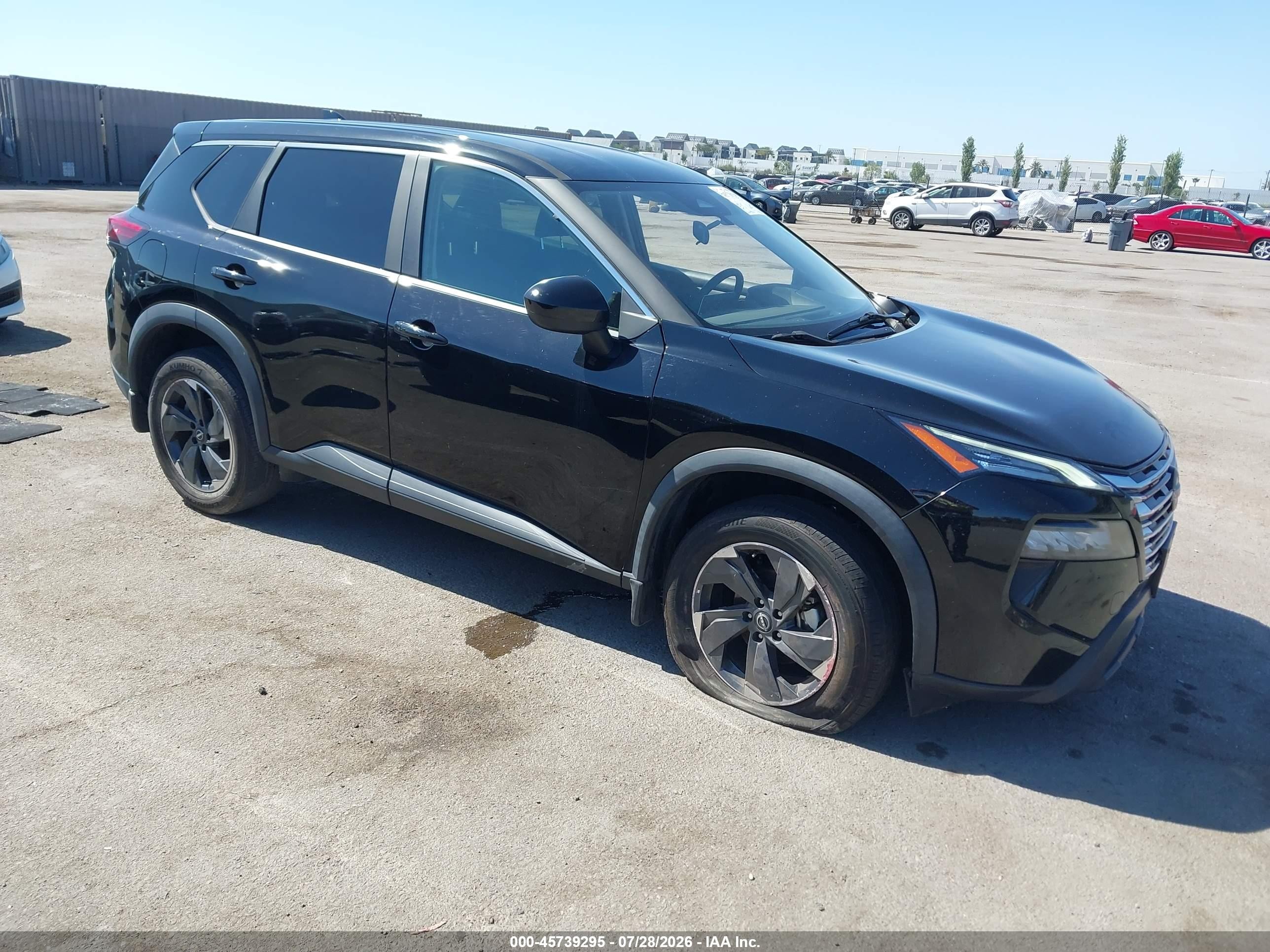 2024 Nissan Rogue Sv Fwd Black vin: 5N1BT3BA7RC739932