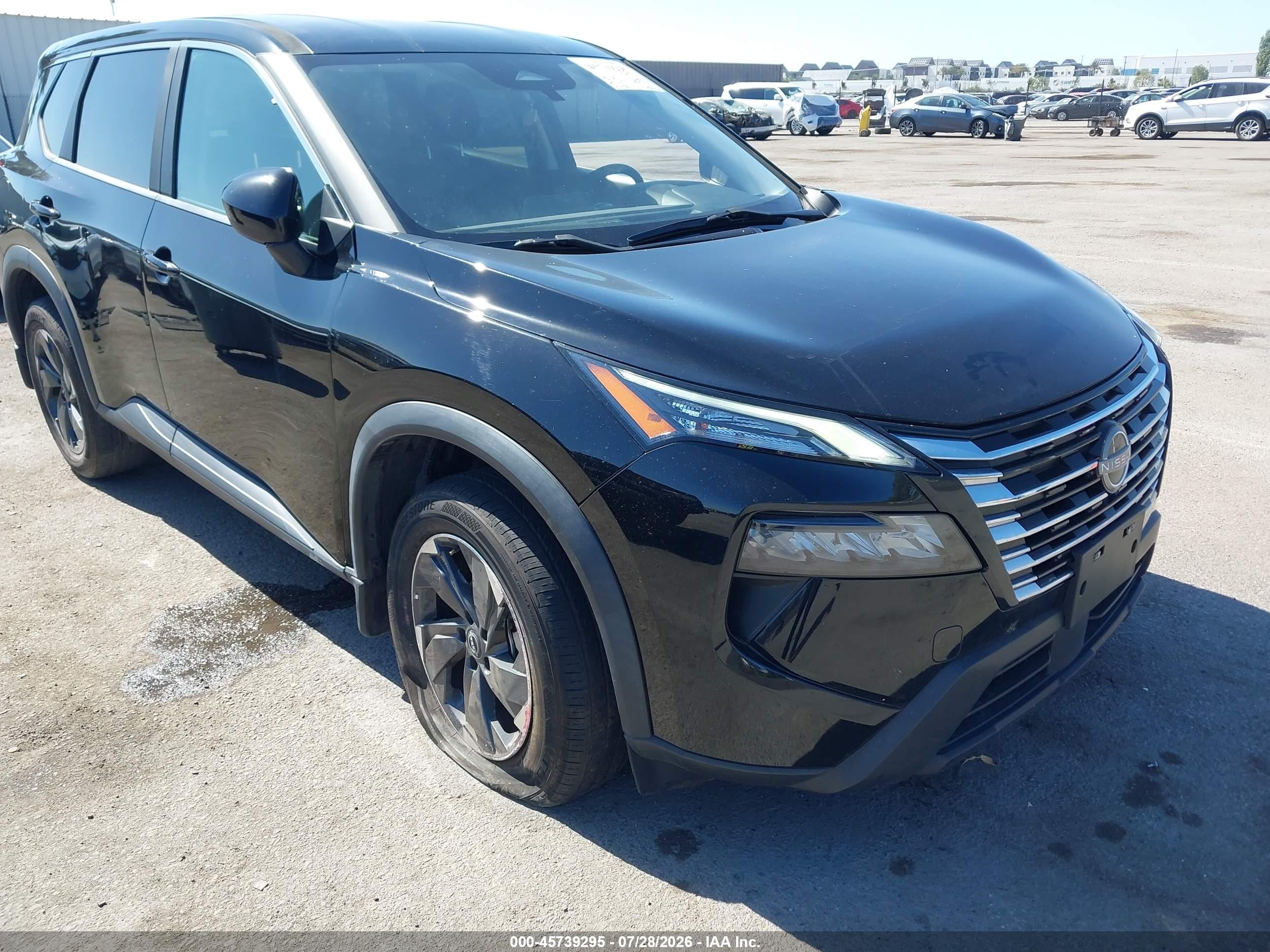 2024 Nissan Rogue Sv Fwd Black vin: 5N1BT3BA7RC739932