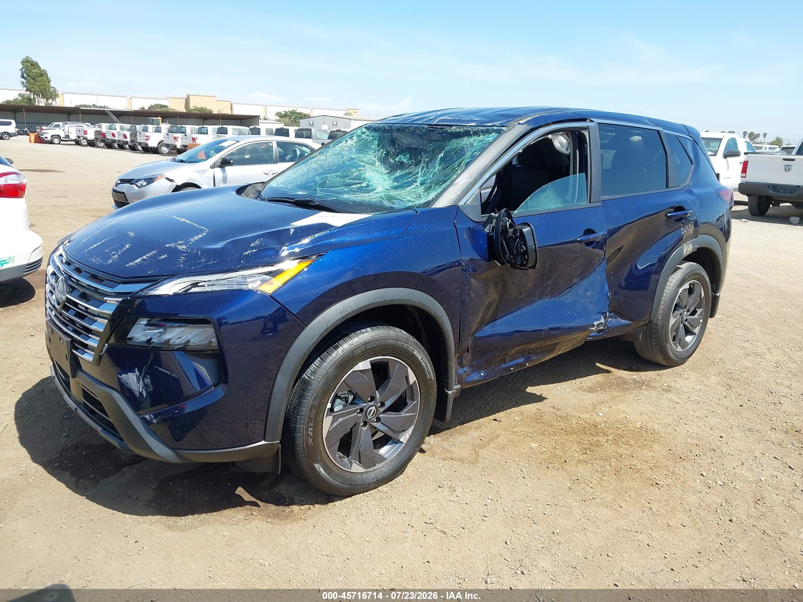 2025 Nissan Rogue Sv Fwd Синий vin: 5N1BT3BA7SC871126