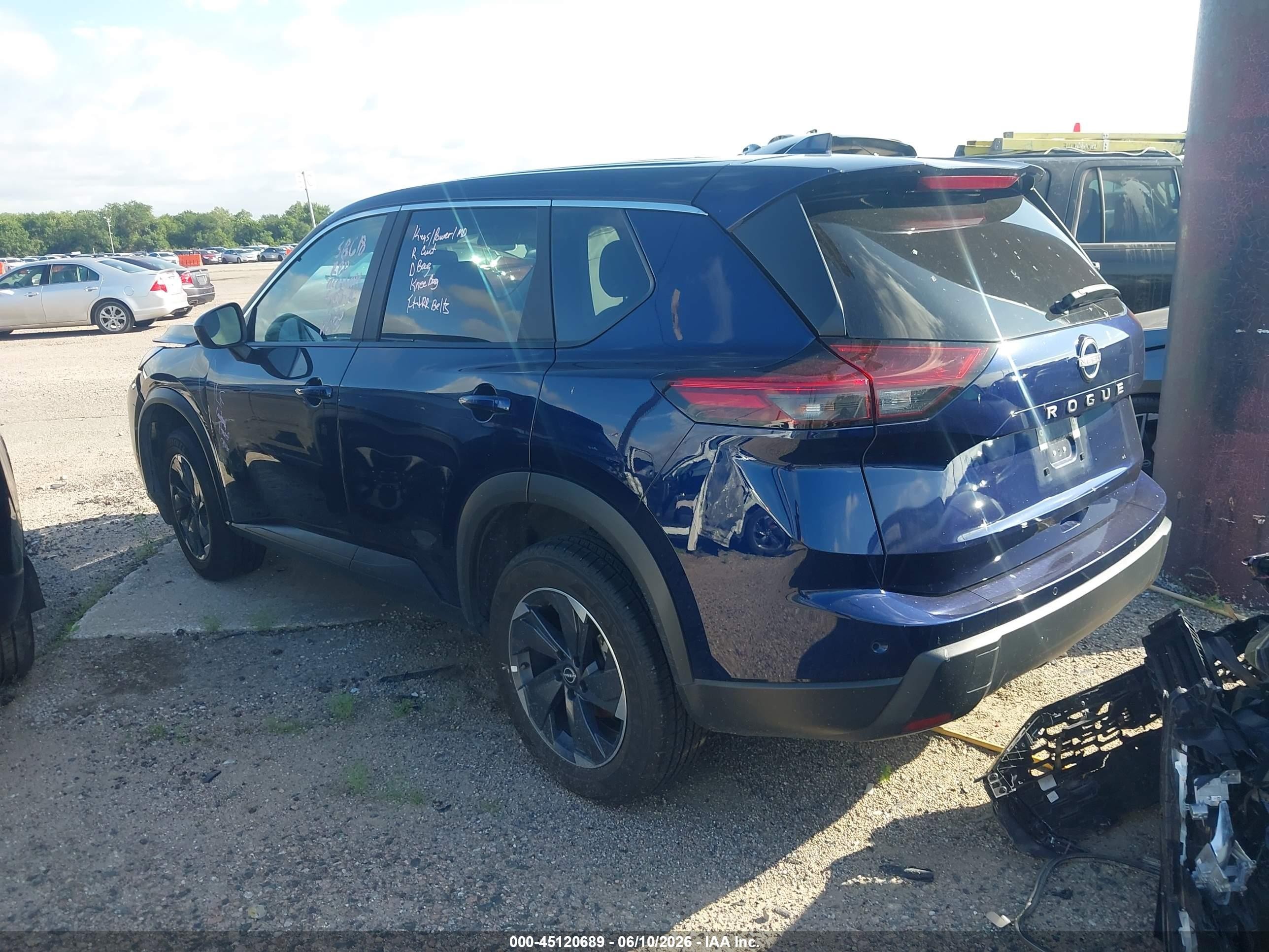 2025 Nissan Rogue Sv Fwd Синий vin: 5N1BT3BA8SC801215