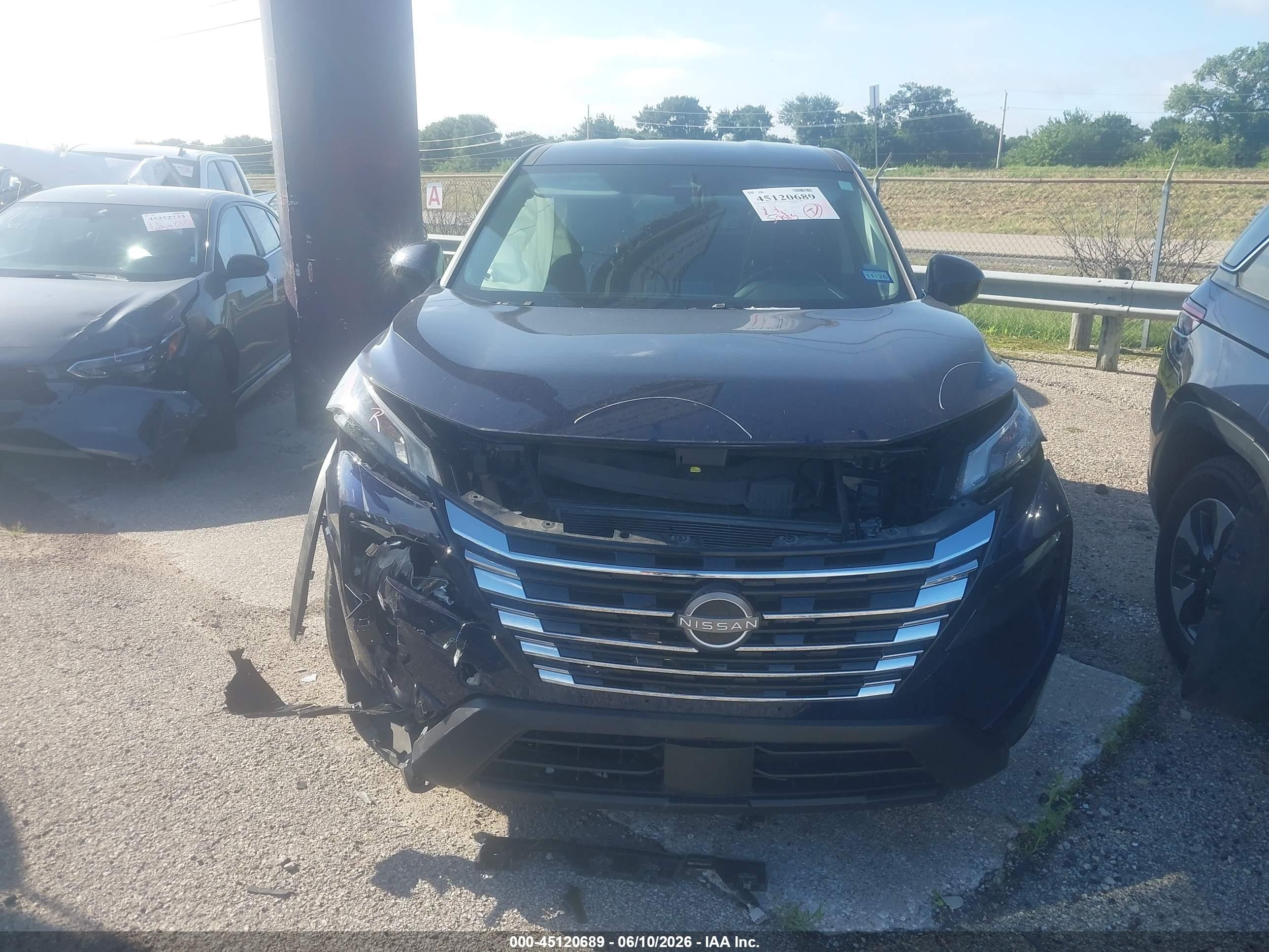 2025 Nissan Rogue Sv Fwd Синий vin: 5N1BT3BA8SC801215