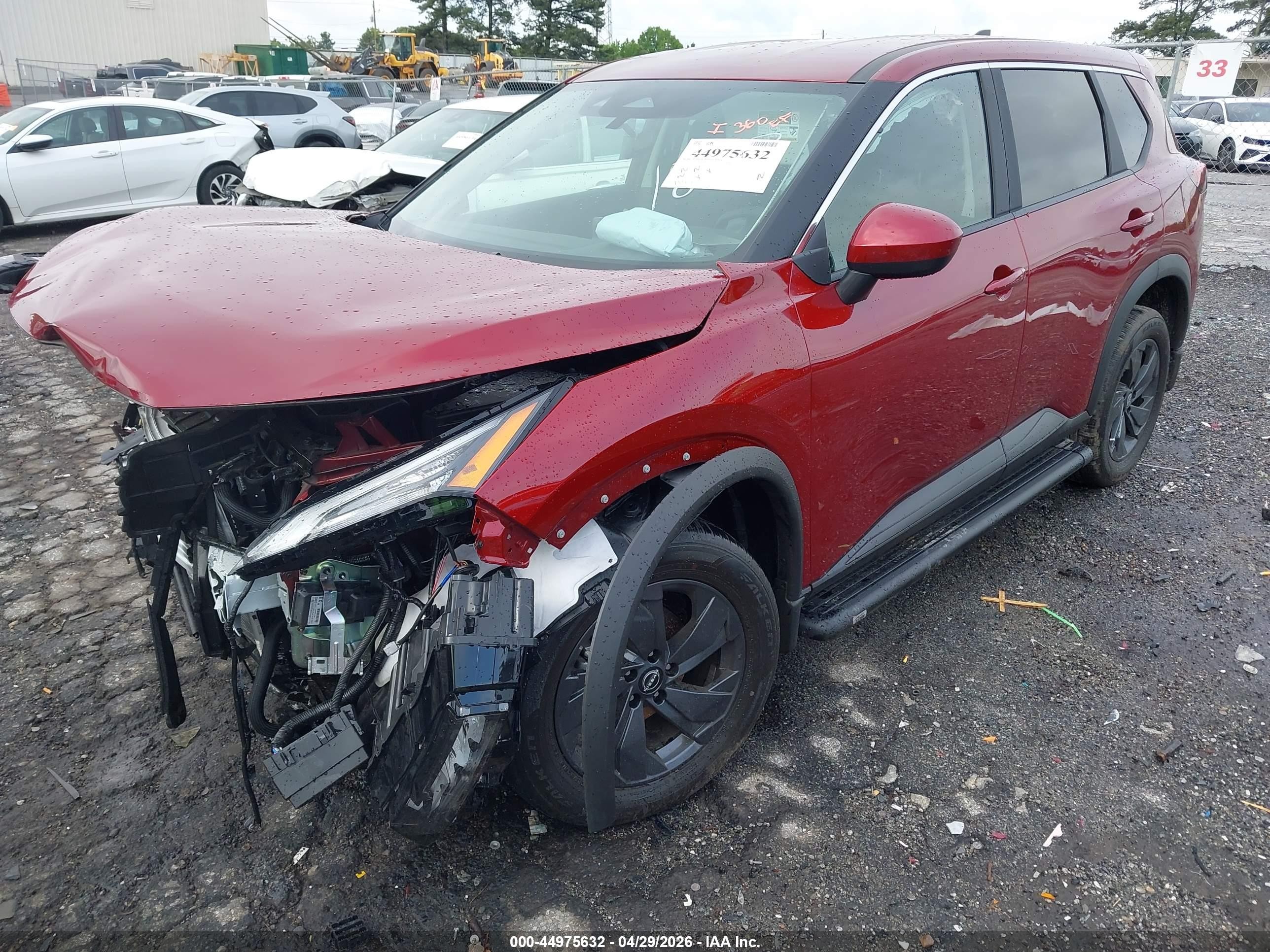 2026 Nissan Rogue Sv Красный vin: 5N1BT3BA9TC741883
