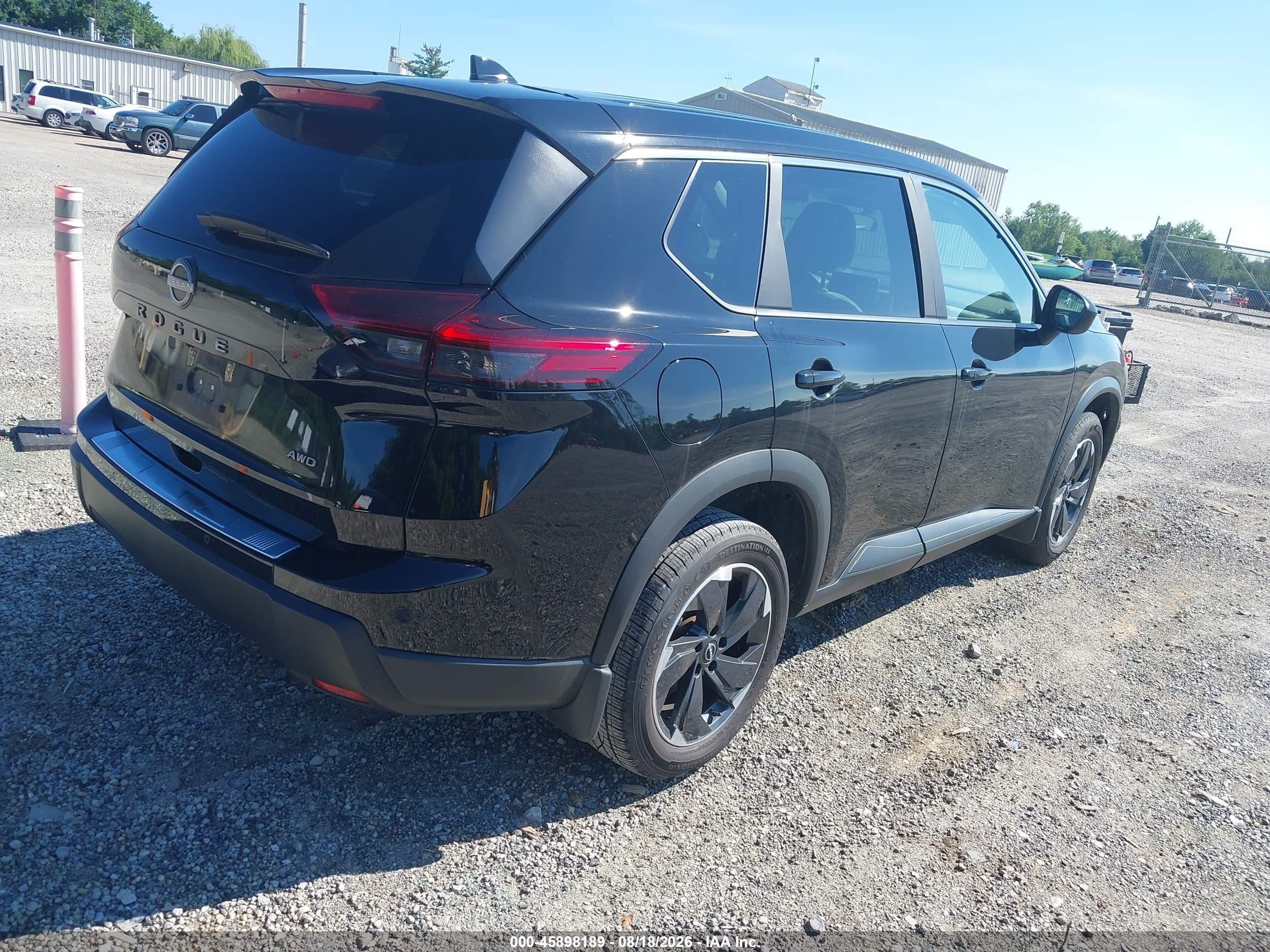 2025 Nissan Rogue Sv Intelligent Awd Black vin: 5N1BT3BB1SC788140