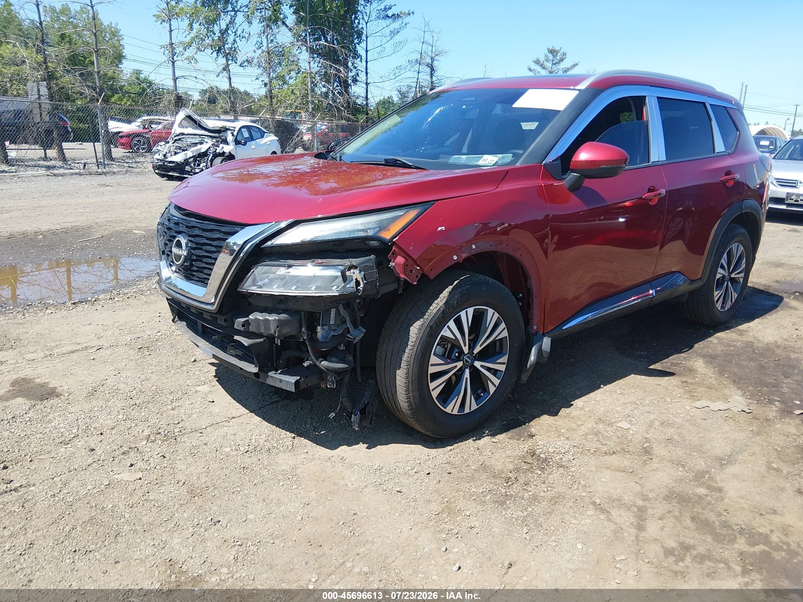 2023 Nissan Rogue Sv Intelligent Awd Red vin: 5N1BT3BB3PC671392