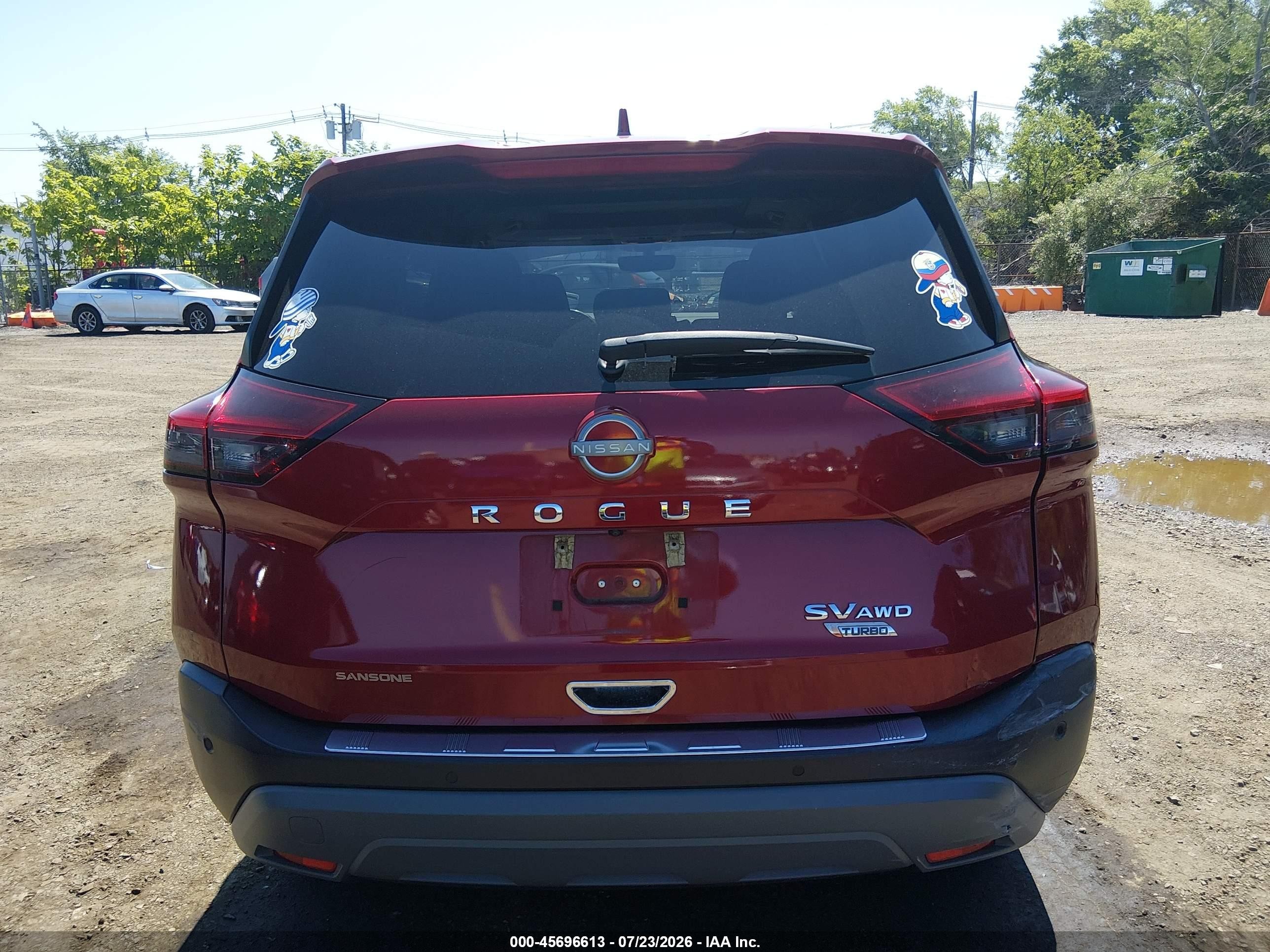 2023 Nissan Rogue Sv Intelligent Awd Red vin: 5N1BT3BB3PC671392