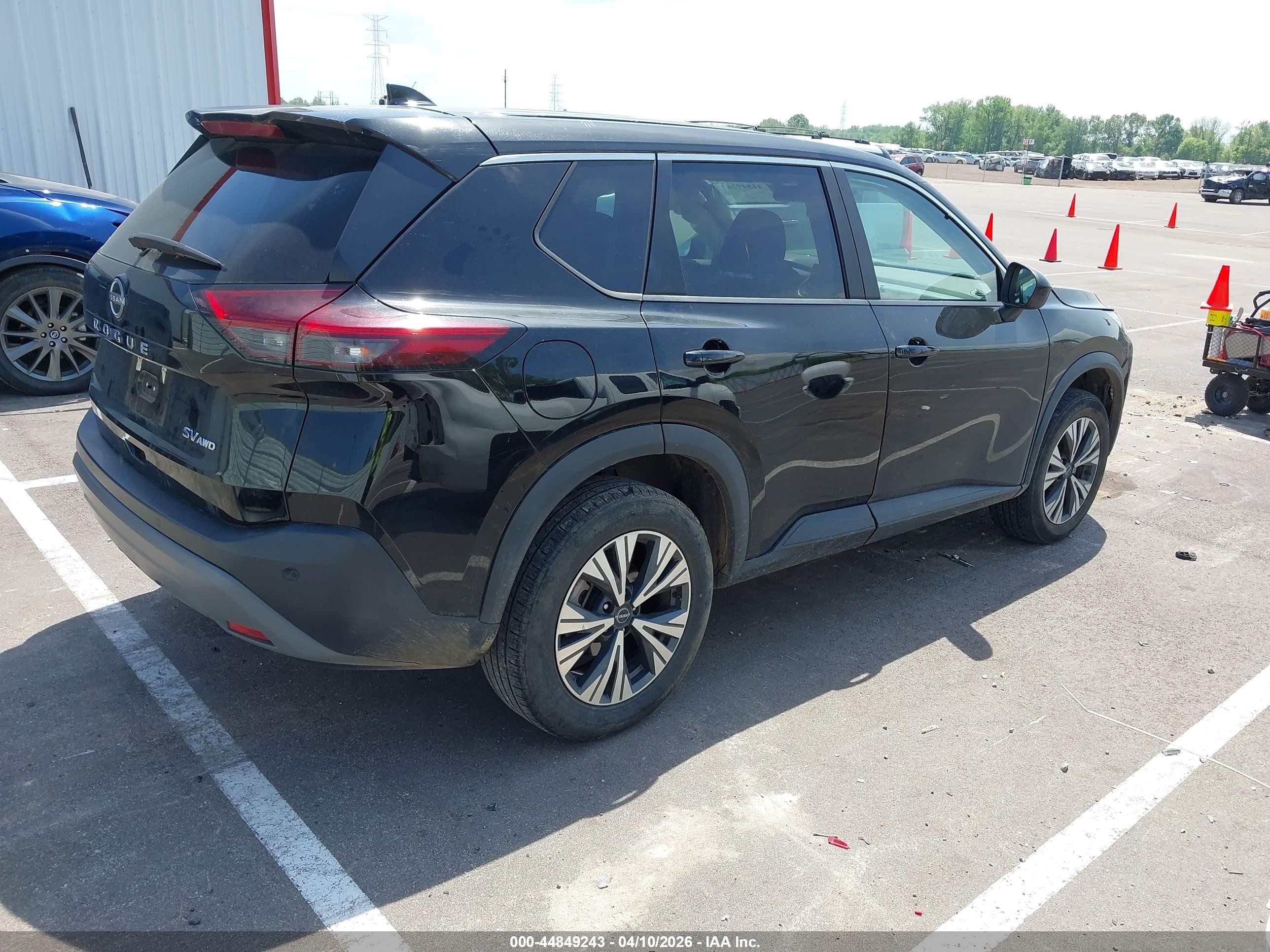2023 Nissan Rogue Sv Intelligent Awd Black vin: 5N1BT3BB3PC822313
