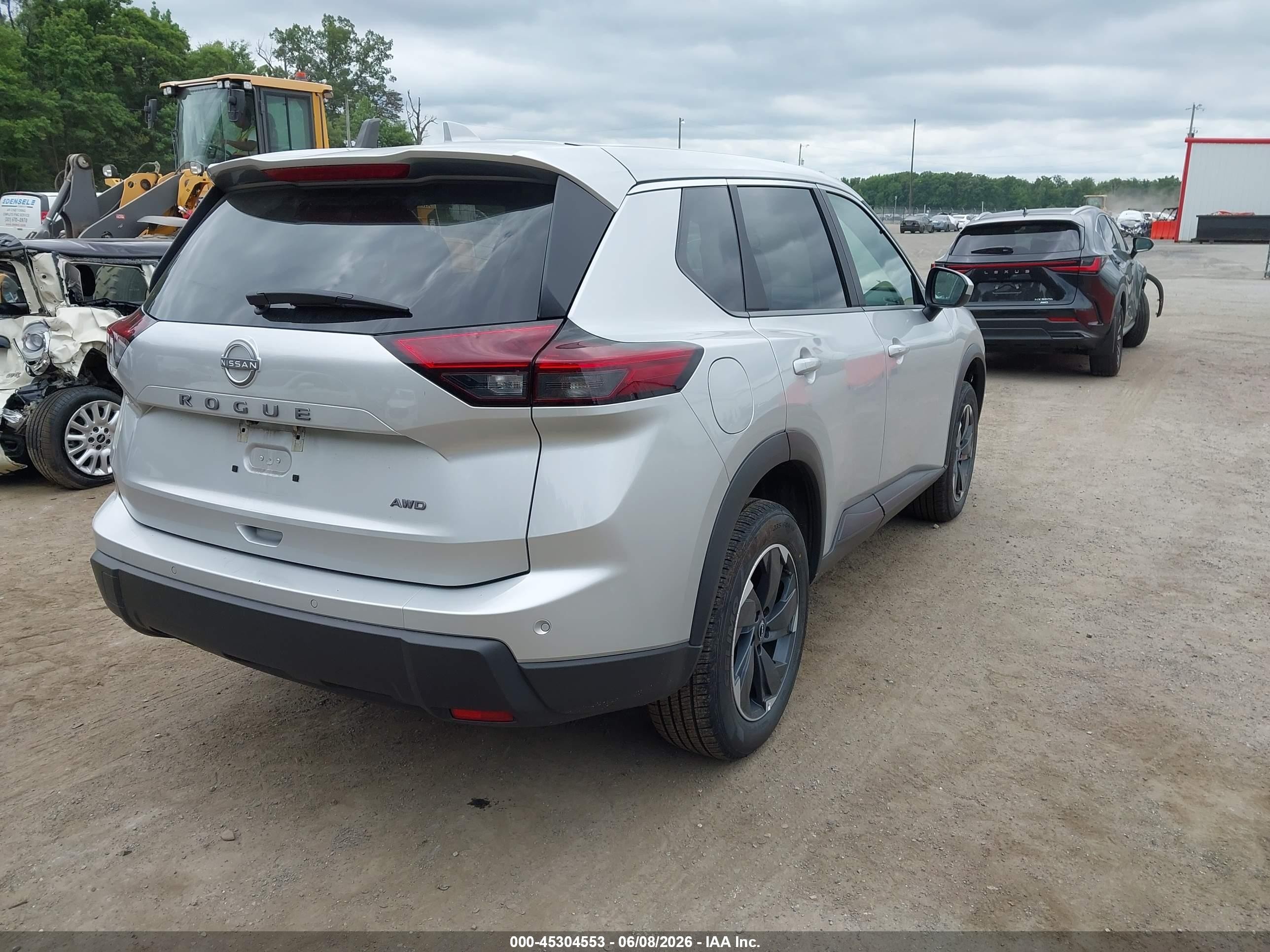 2025 Nissan Rogue Sv Intelligent Awd Silver vin: 5N1BT3BB4SC835290