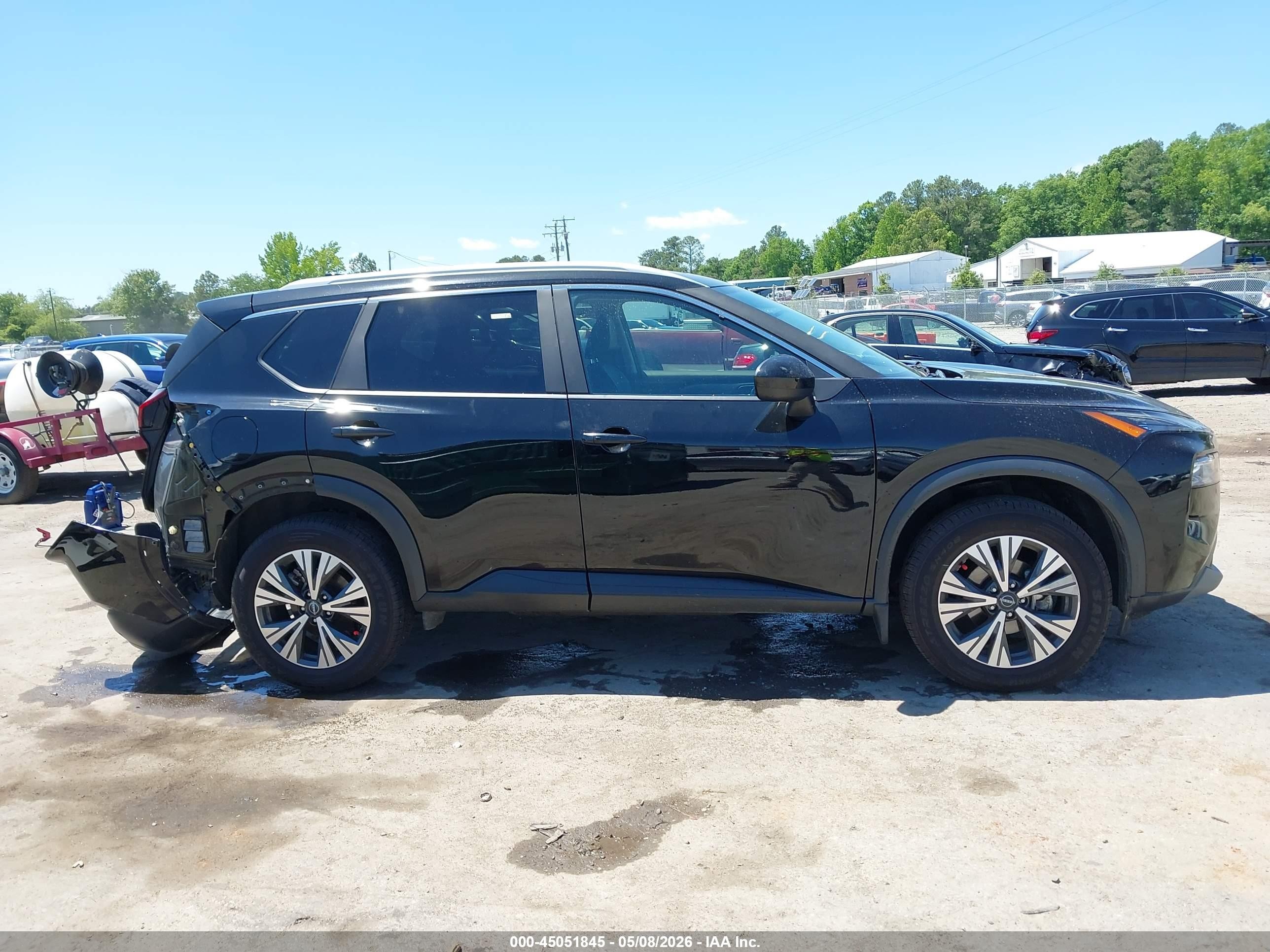 2023 Nissan Rogue Sv Intelligent Awd Черный vin: 5N1BT3BB5PC779822