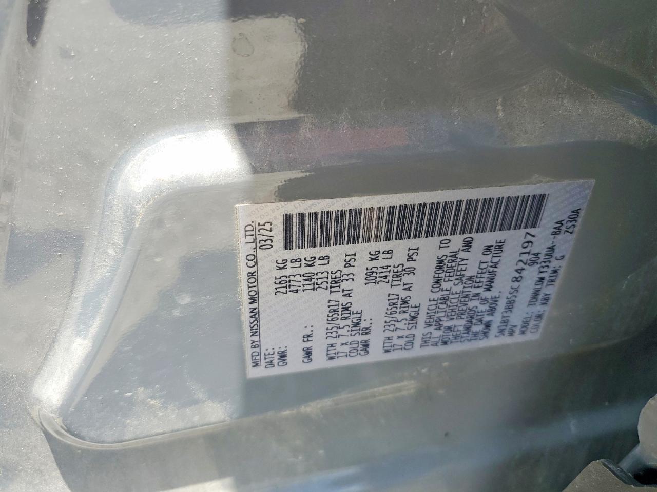 2025 Nissan Rogue Rock Creek Gray vin: 5N1BT3BB5SC842197