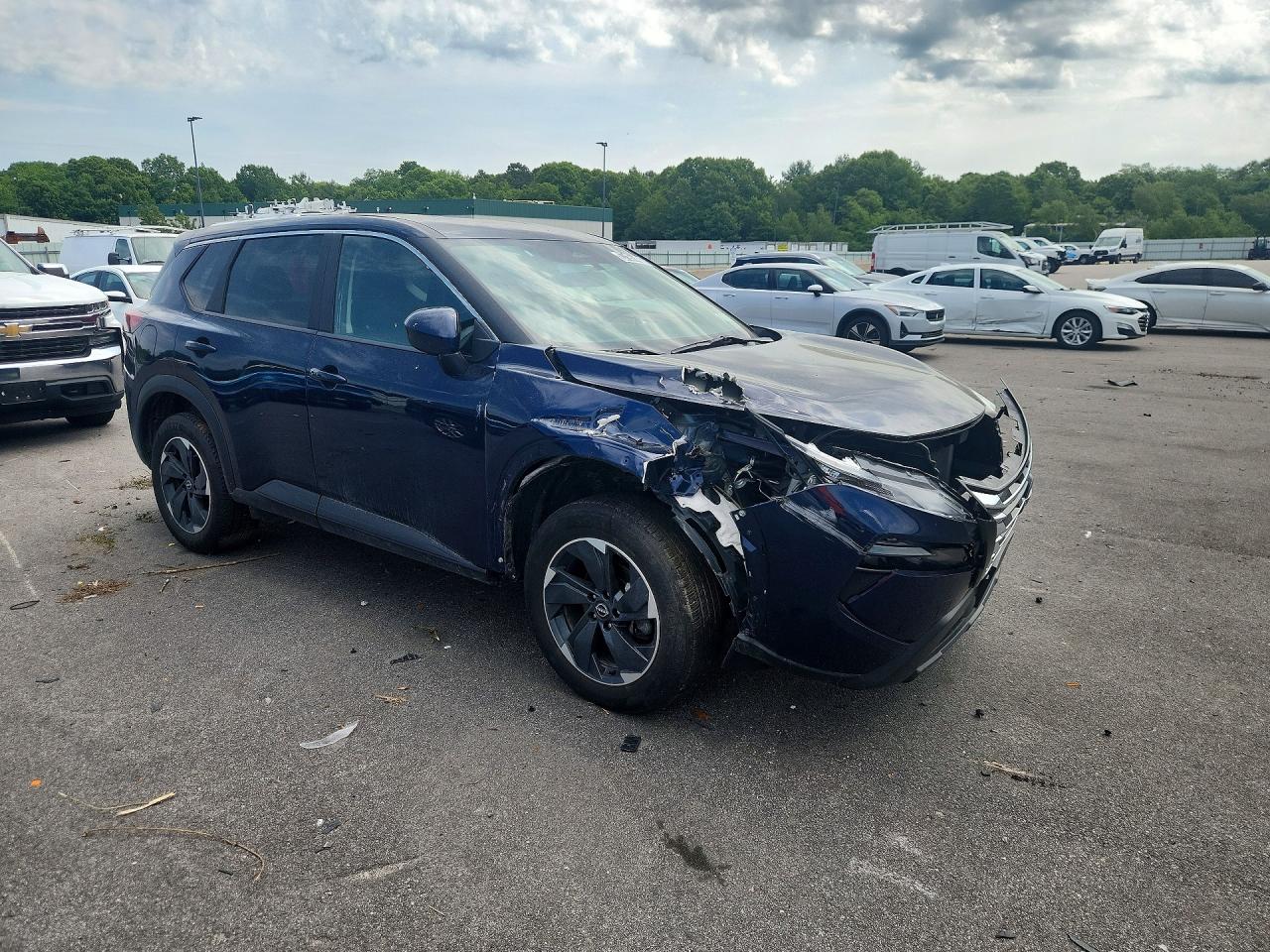 2024 Nissan Rogue Sv Синий vin: 5N1BT3BB8RC751810