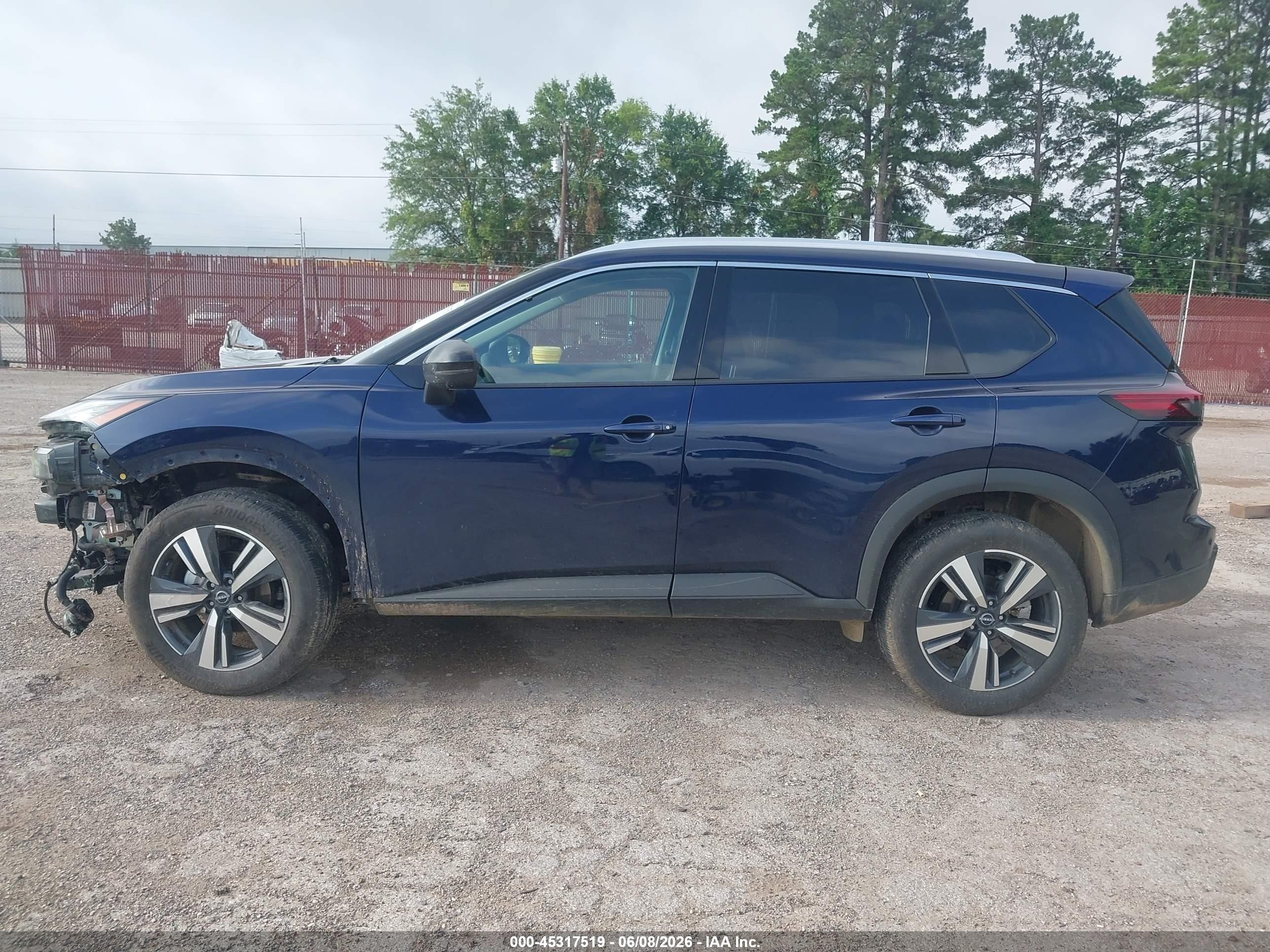 2026 Nissan Rogue Sl Синий vin: 5N1BT3CA2TC780863