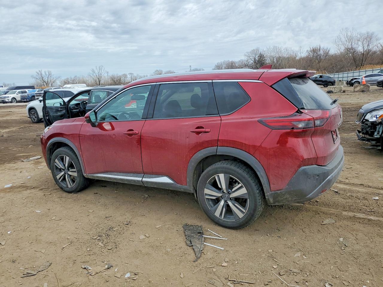 2023 Nissan Rogue Sl Красный vin: 5N1BT3CA8PC804394