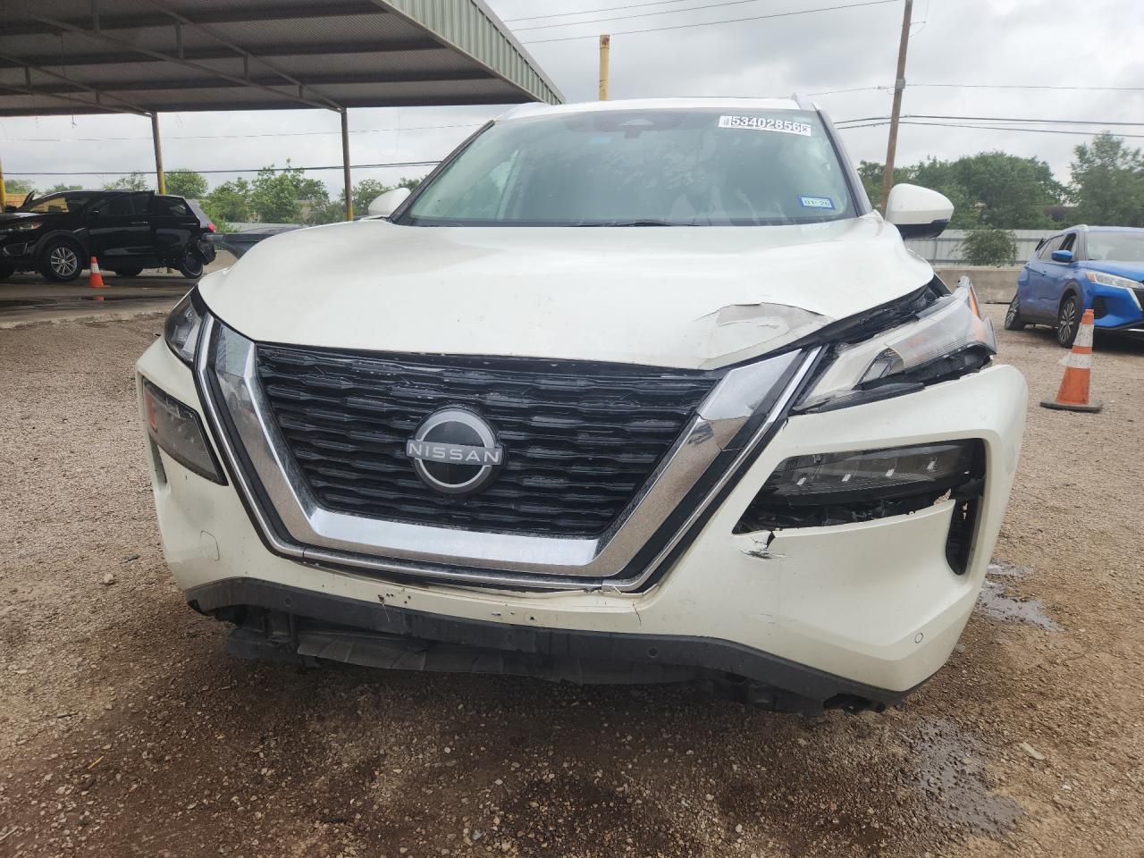 2023 Nissan Rogue Sl White vin: 5N1BT3CB1PC784255 Damage: Left Head Lamp, Broken, Replacement Required